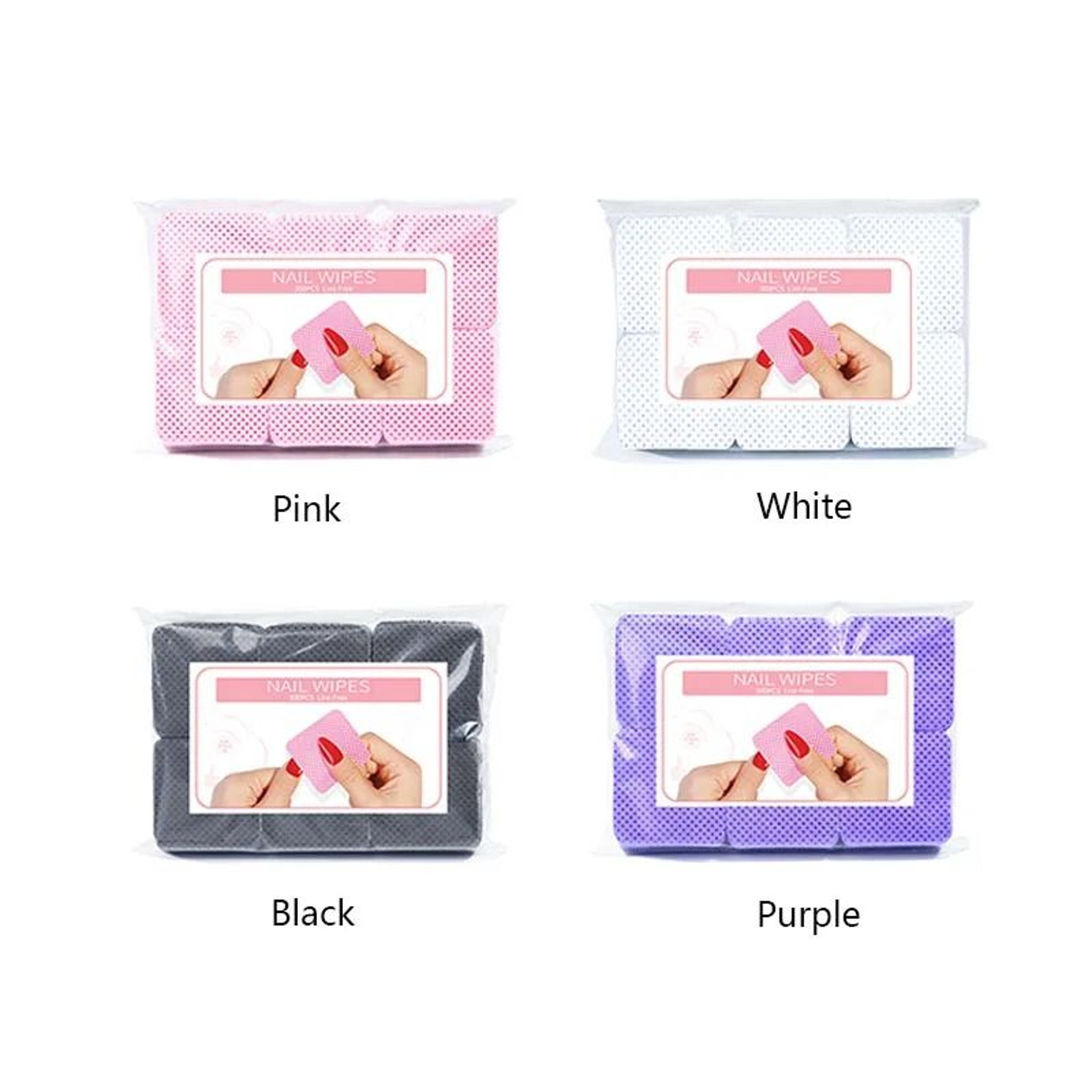 Lint Free Nail Wipes Pack For Polish Removal Manicure Cleaning And Gel Prep 4