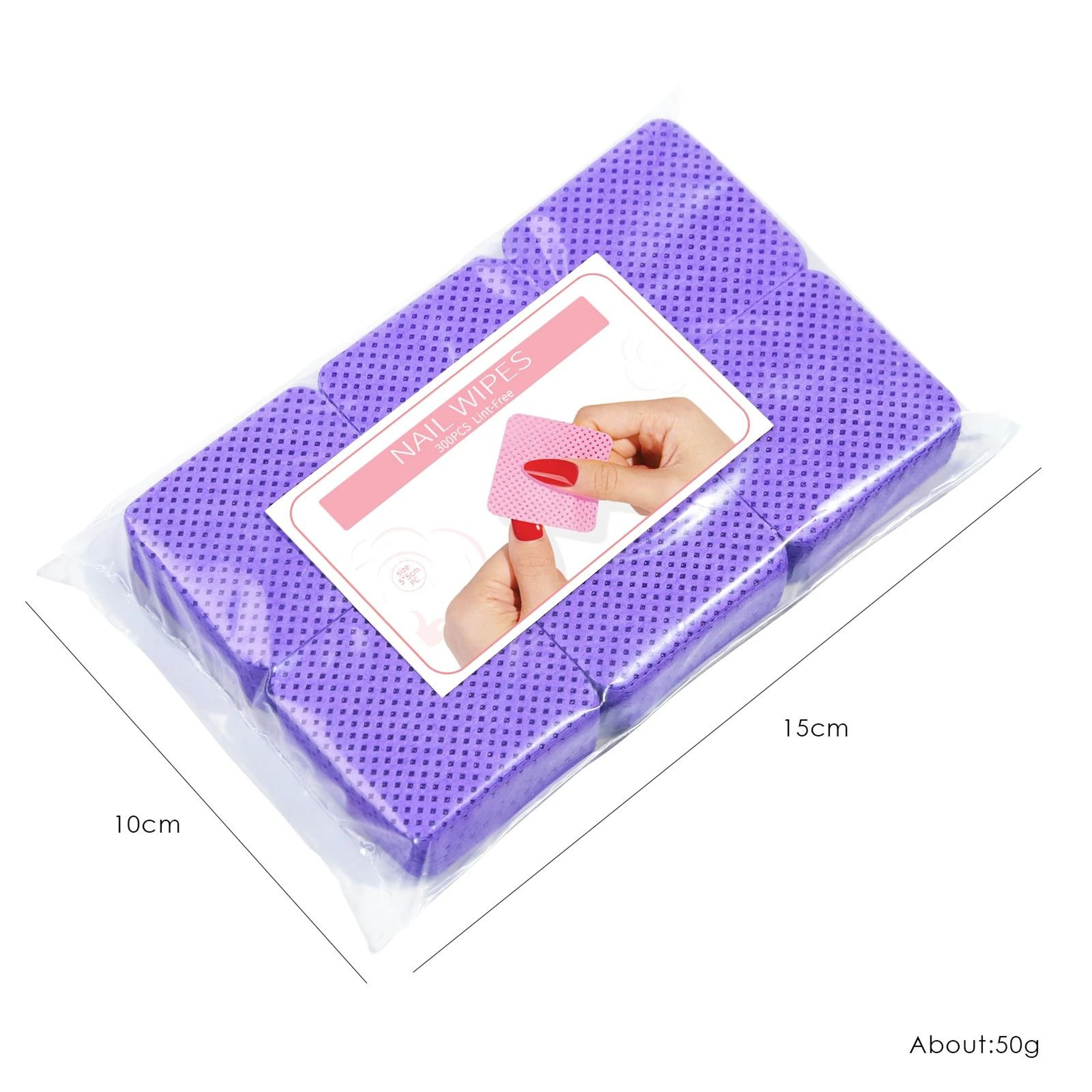 Lint Free Nail Wipes Pack For Polish Removal Manicure Cleaning And Gel Prep 5