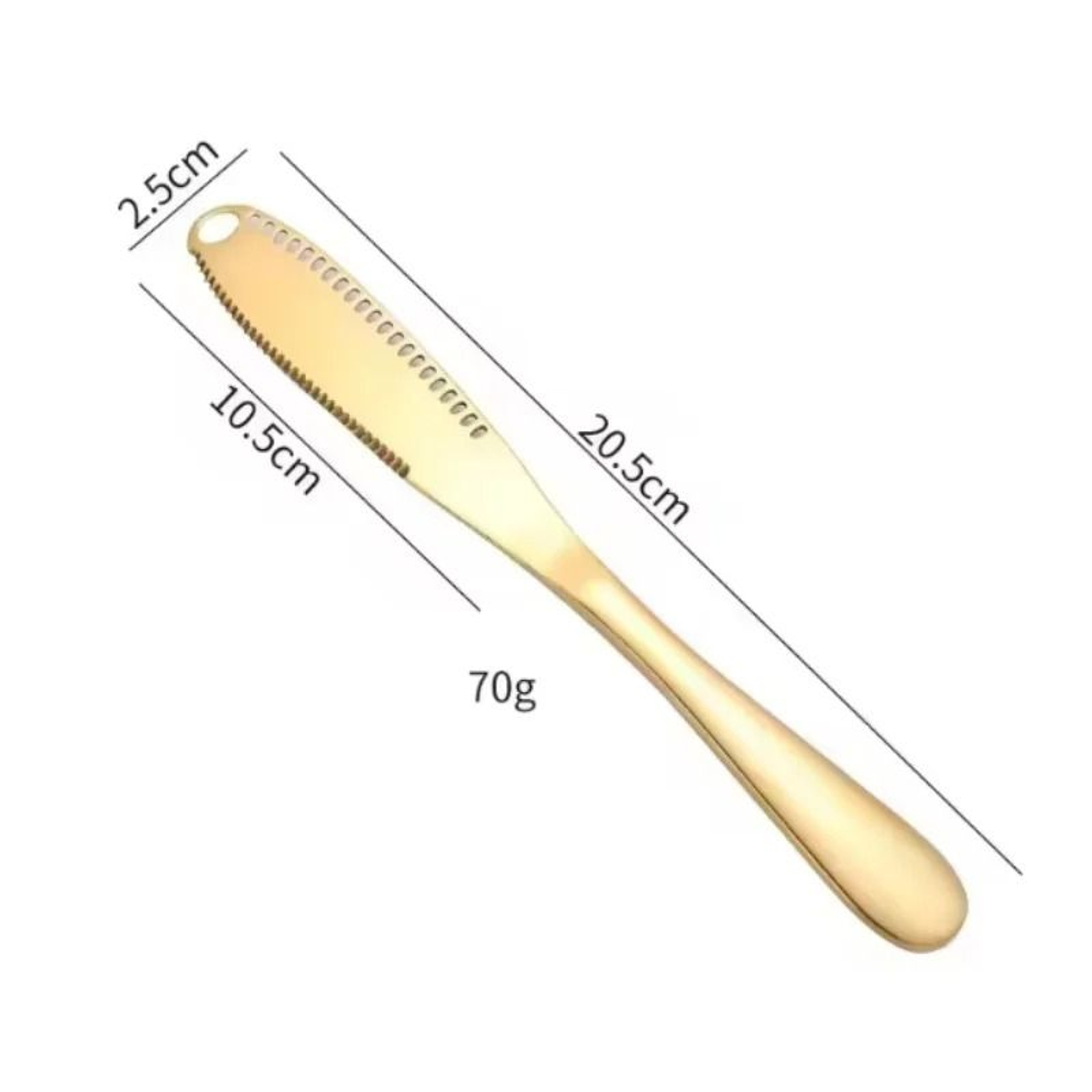 Stainless Steel Butter And Cheese Spread Knife With Non Stick Hole Design 3