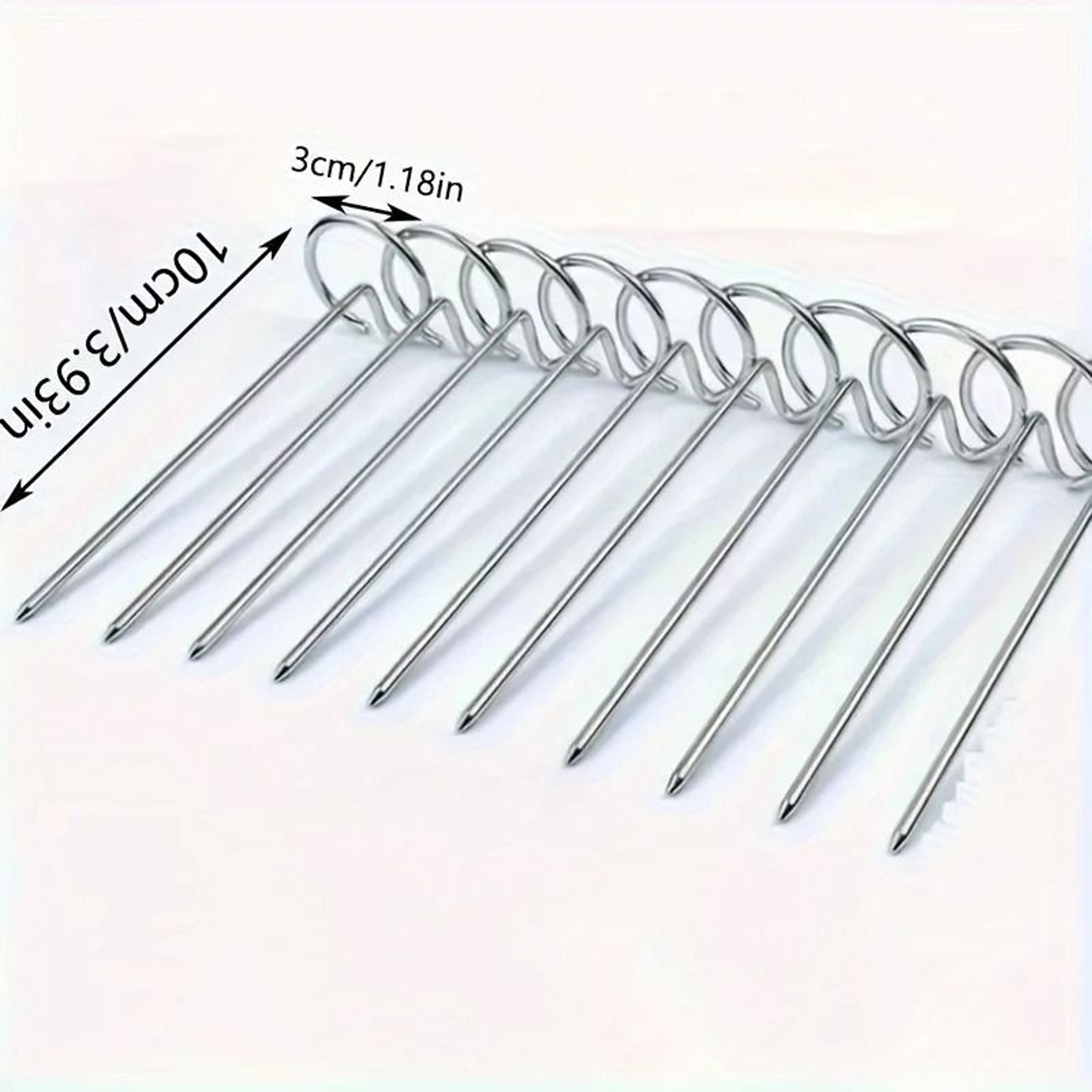 Stainless Steel Skewer Set For Air Fryer Oven And Grill Cooking 5