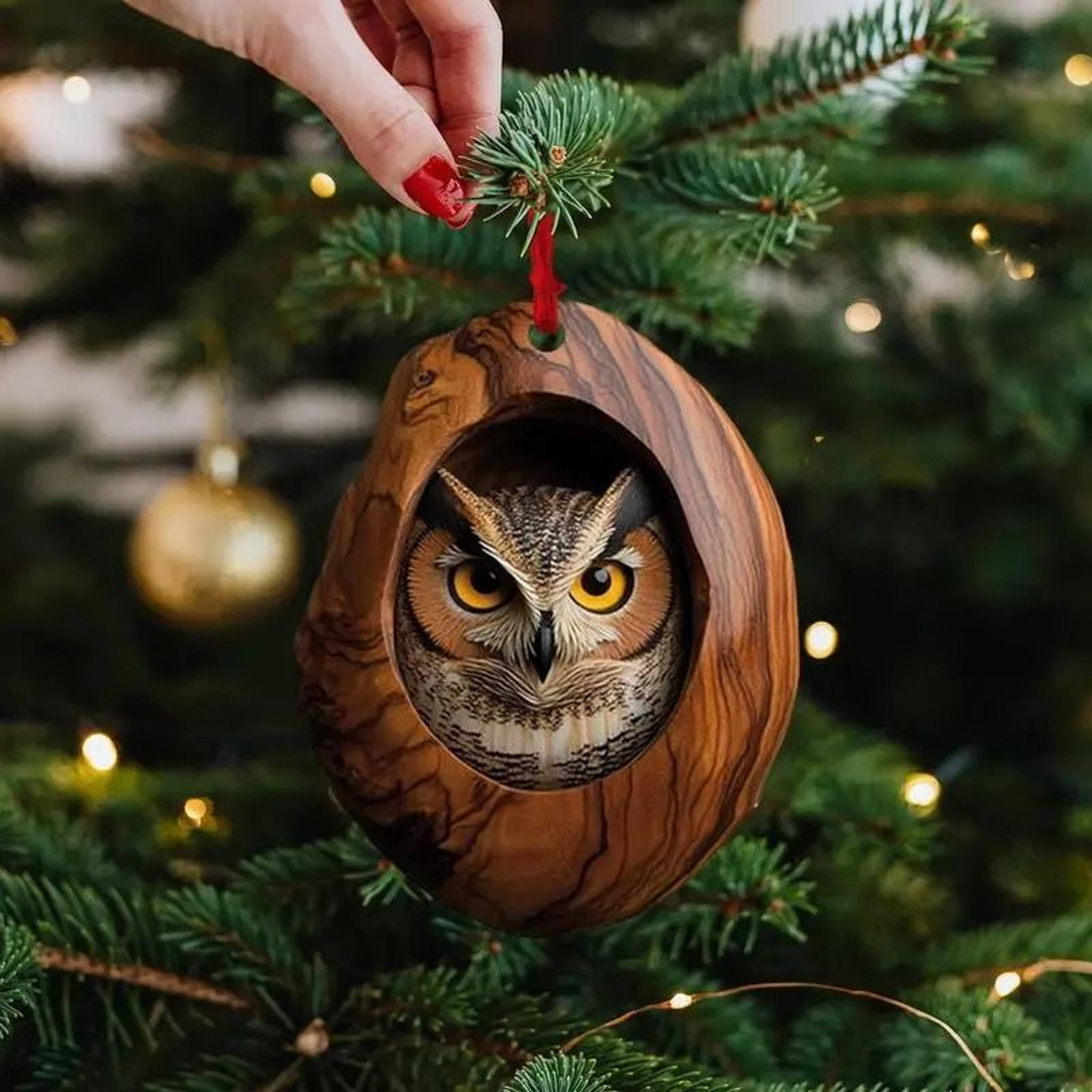 Animal Acrylic Christmas Ornament Cute Wildlife Tree Decoration 2