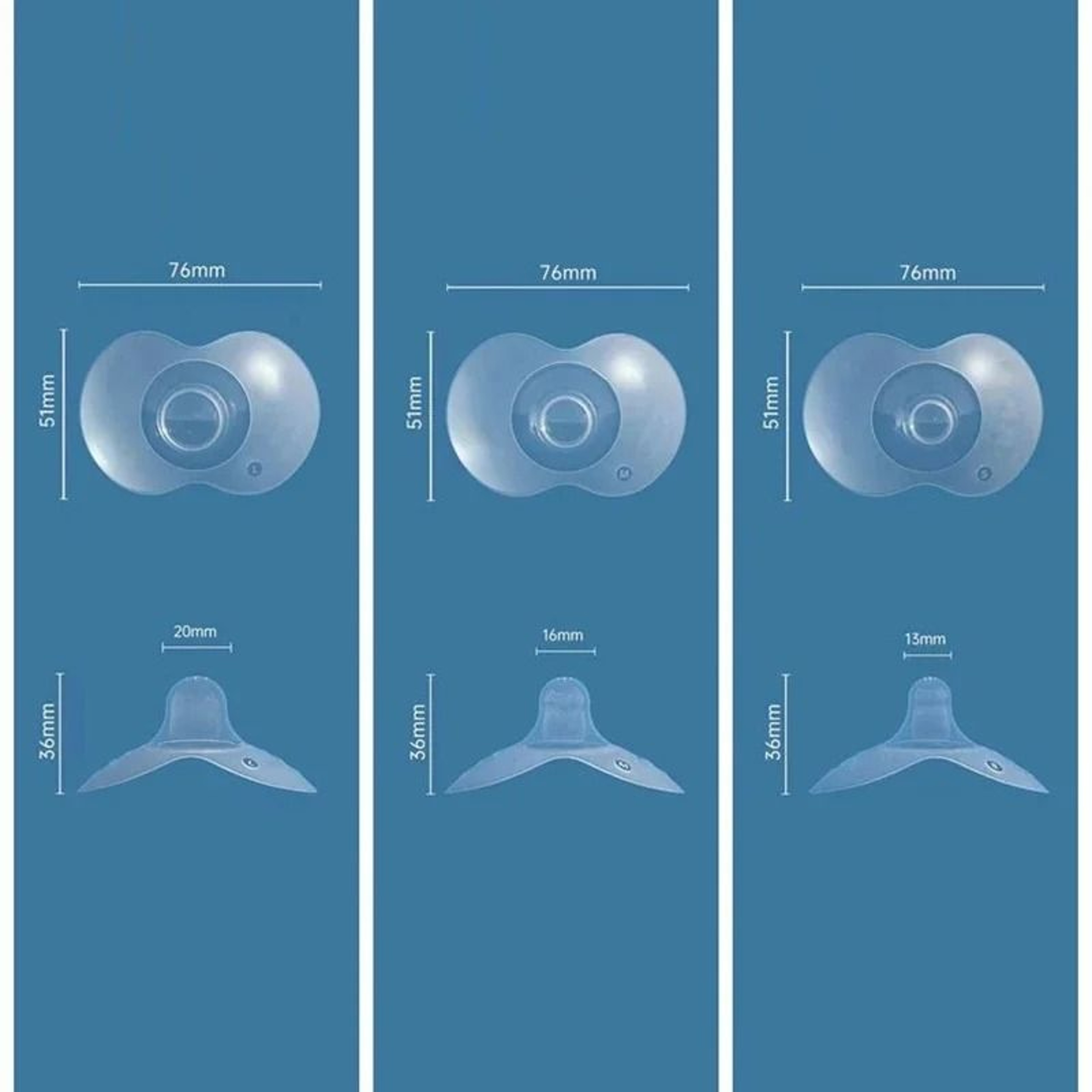 Silicone Breastfeeding Nipple Shields Two Pack Nursing Protection Covers 1