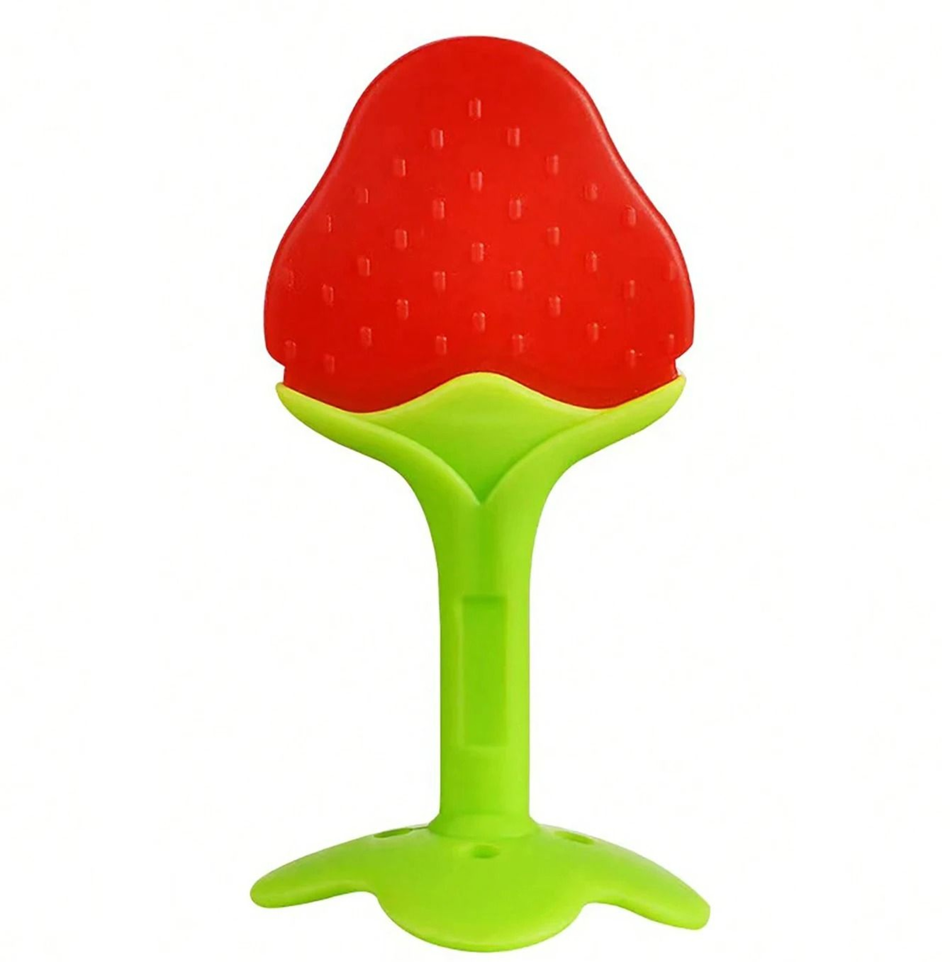 Soft Silicone Strawberry And Grape Baby Teether Ring 9