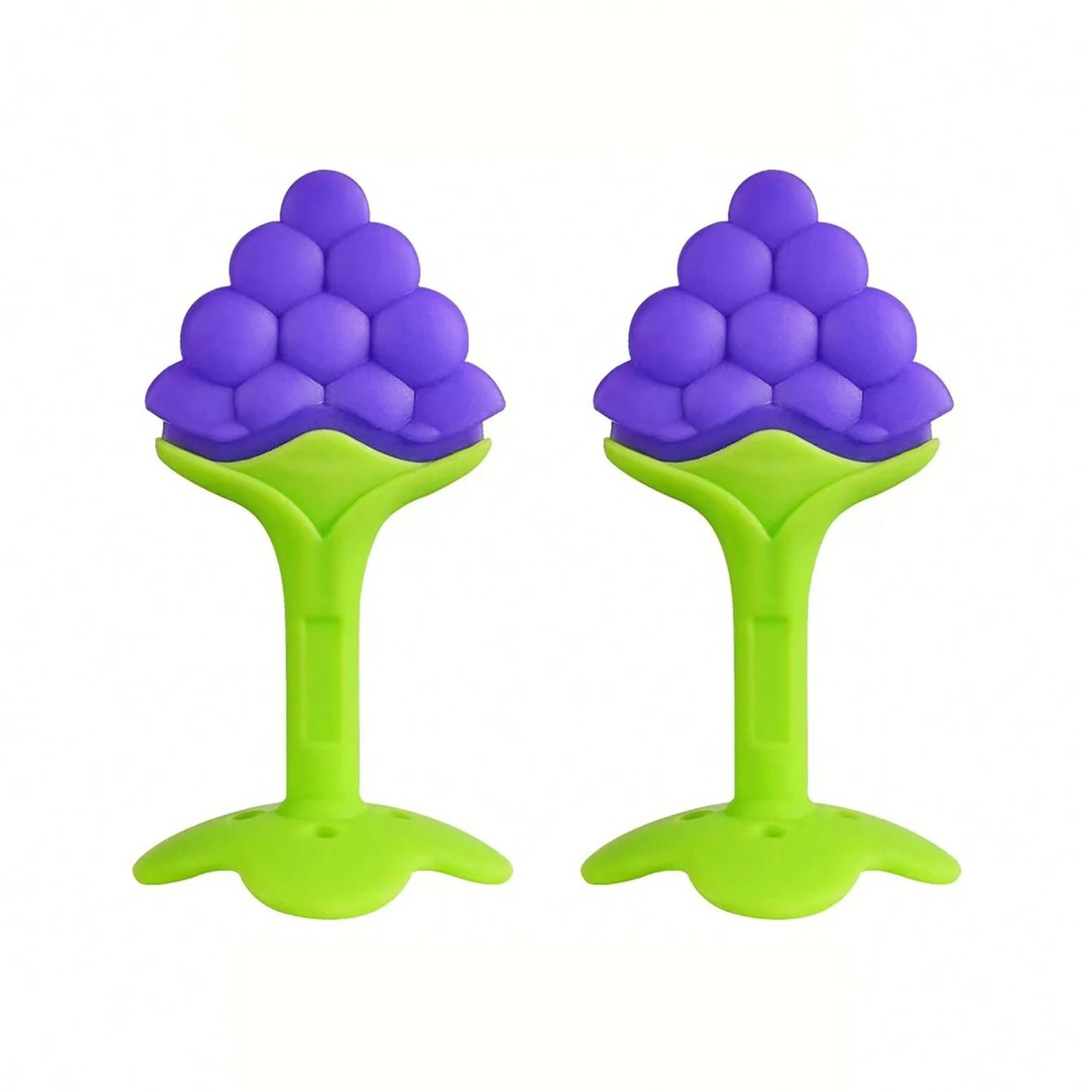 Soft Silicone Strawberry And Grape Baby Teether Ring 11