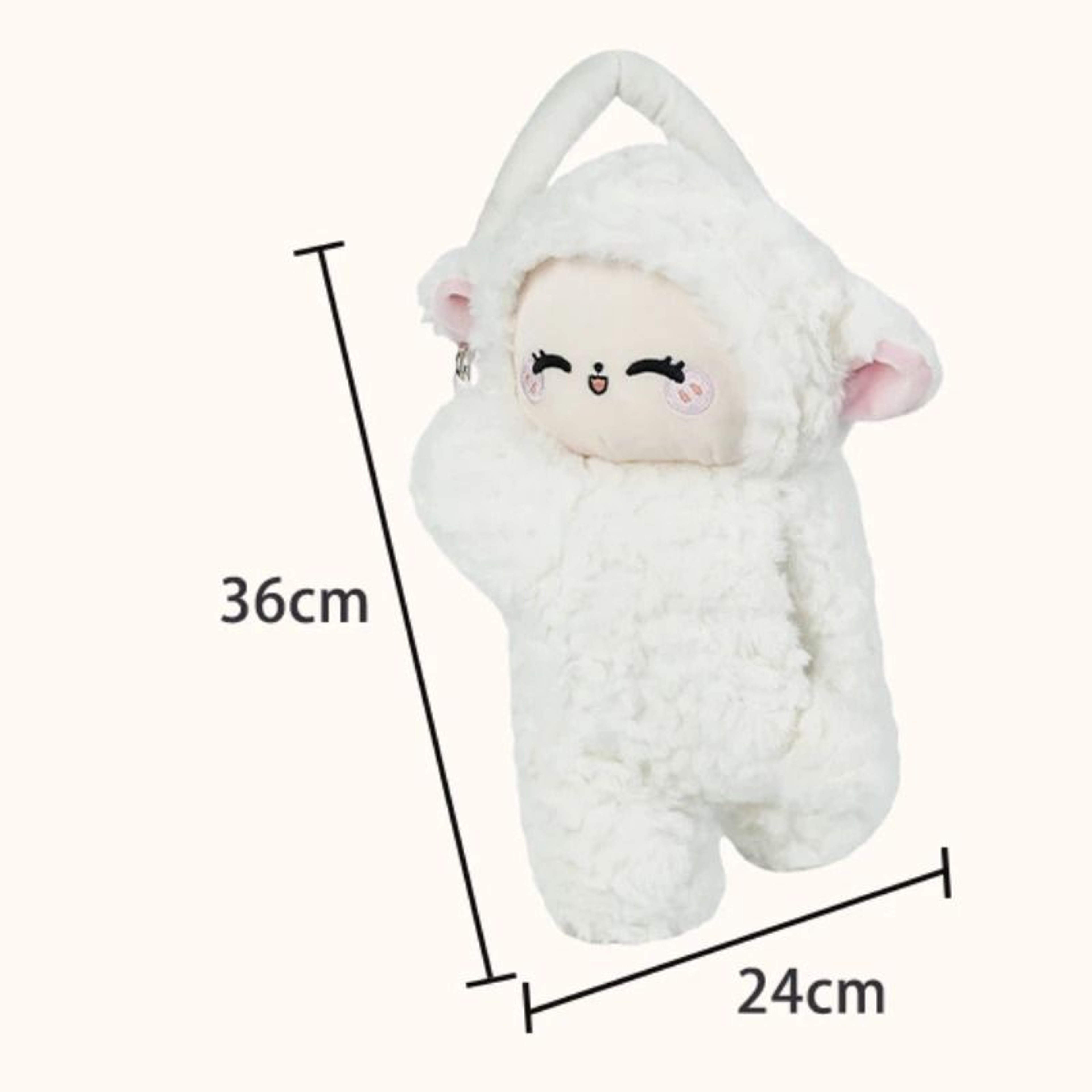 Universal Car Tissue Holder Plush Doll Hanging Paper Case 5