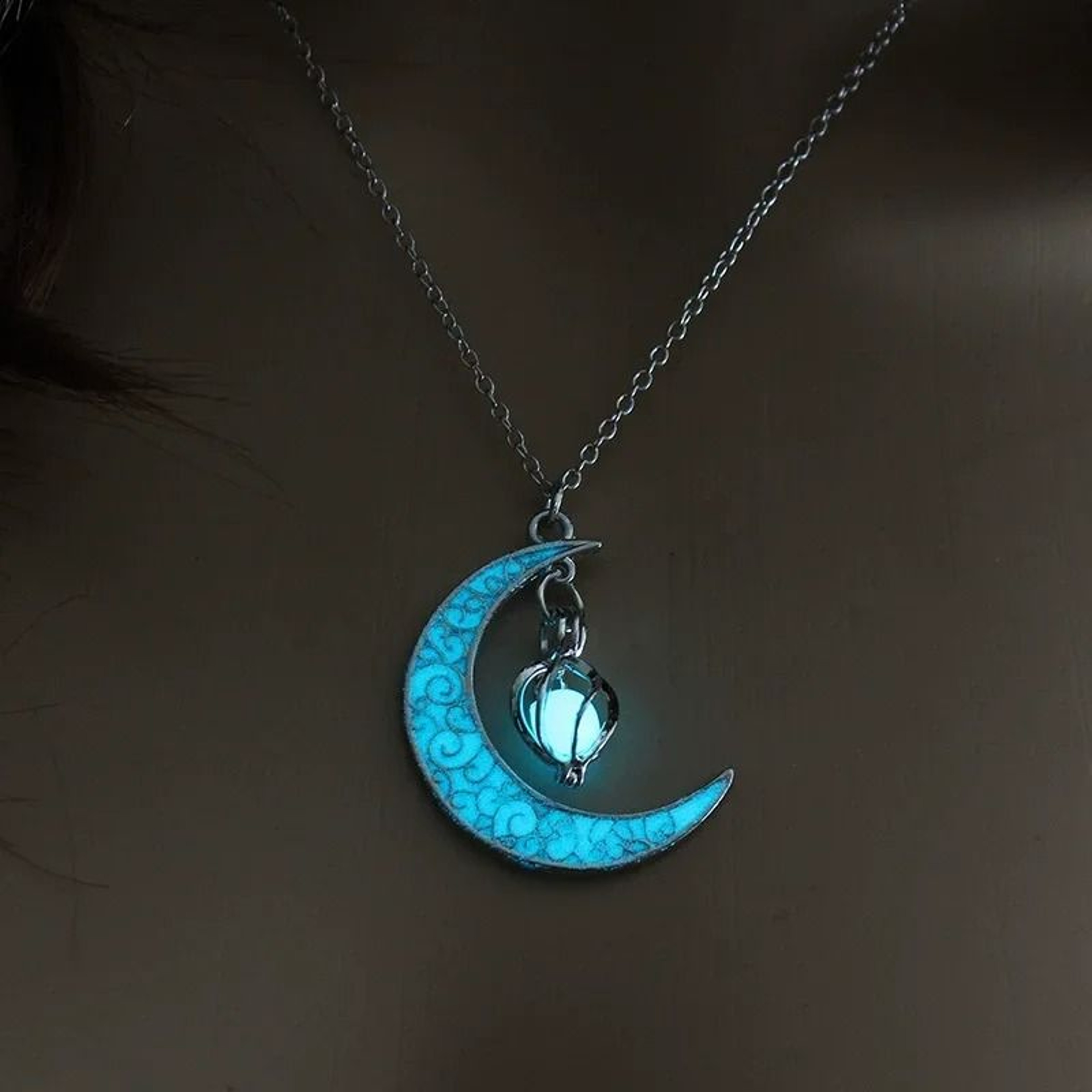 Luxury Designer Star Saturn Pendant Necklace For Women Stainless Steel Chain 17
