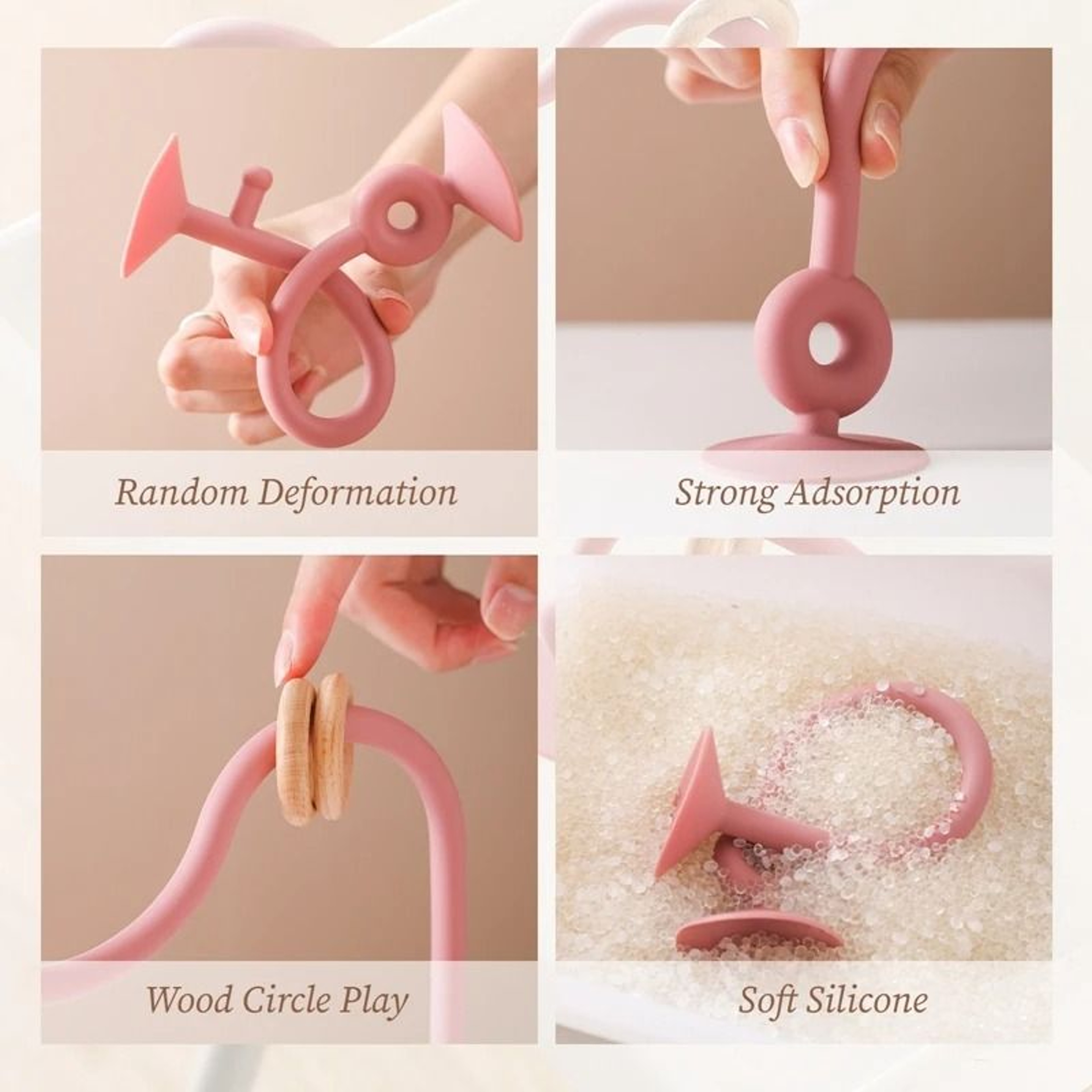 Silicone Montessori Educational Teether And Track Maze Baby Toy 3