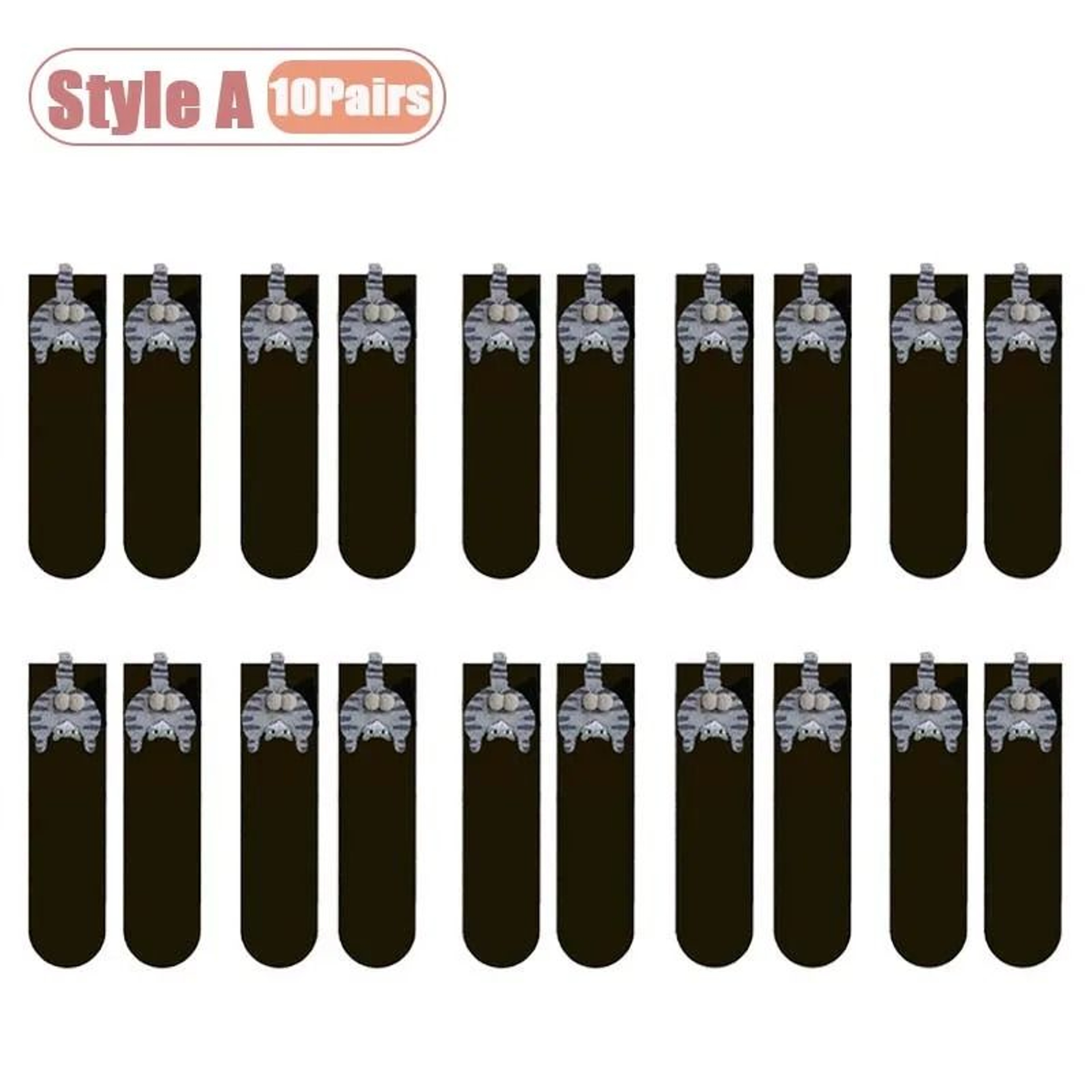 Cartoon Cat Egg Couple Mid Calf Cotton Socks One Size 25