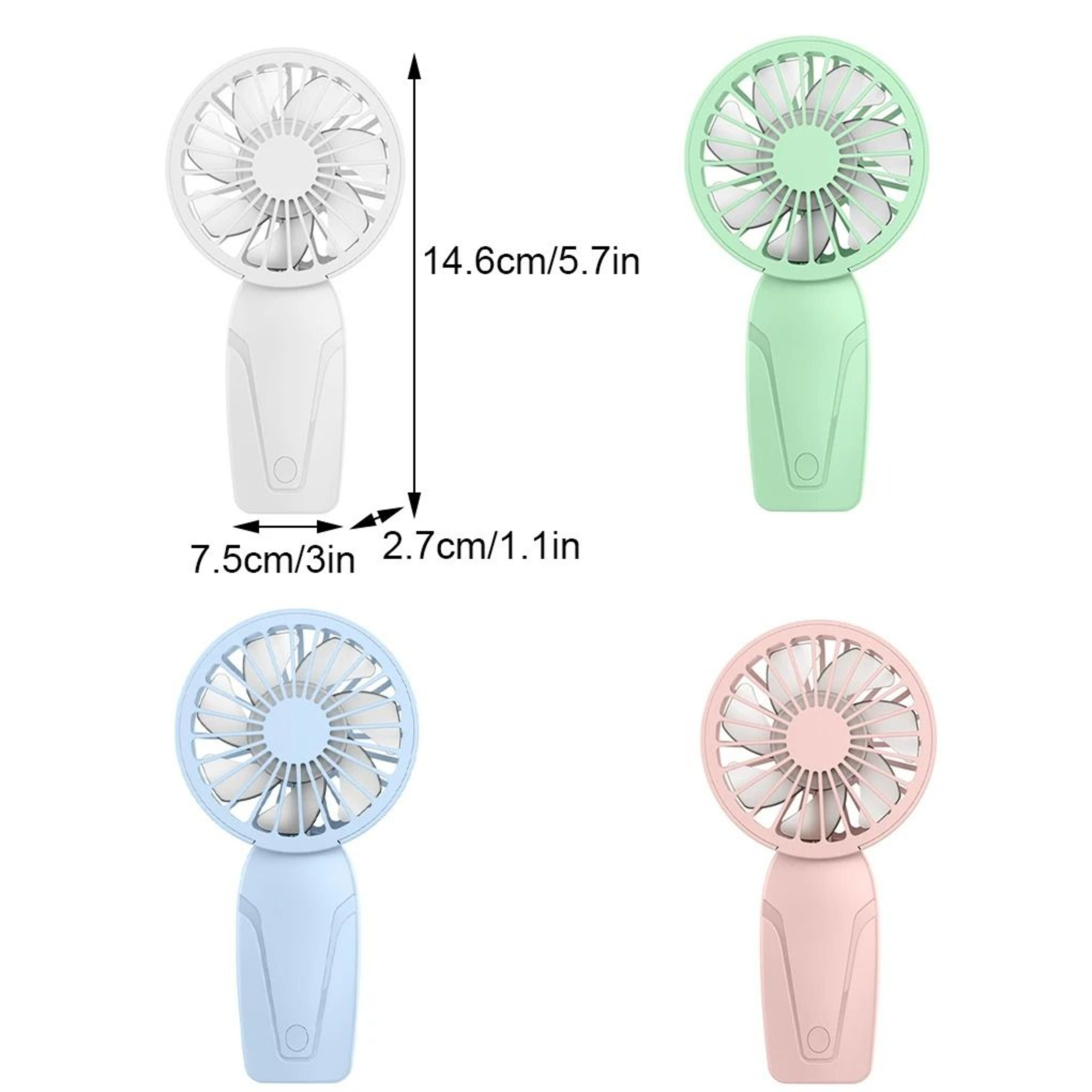 Portable Handheld ABS USB Rechargeable Mini Fan 5