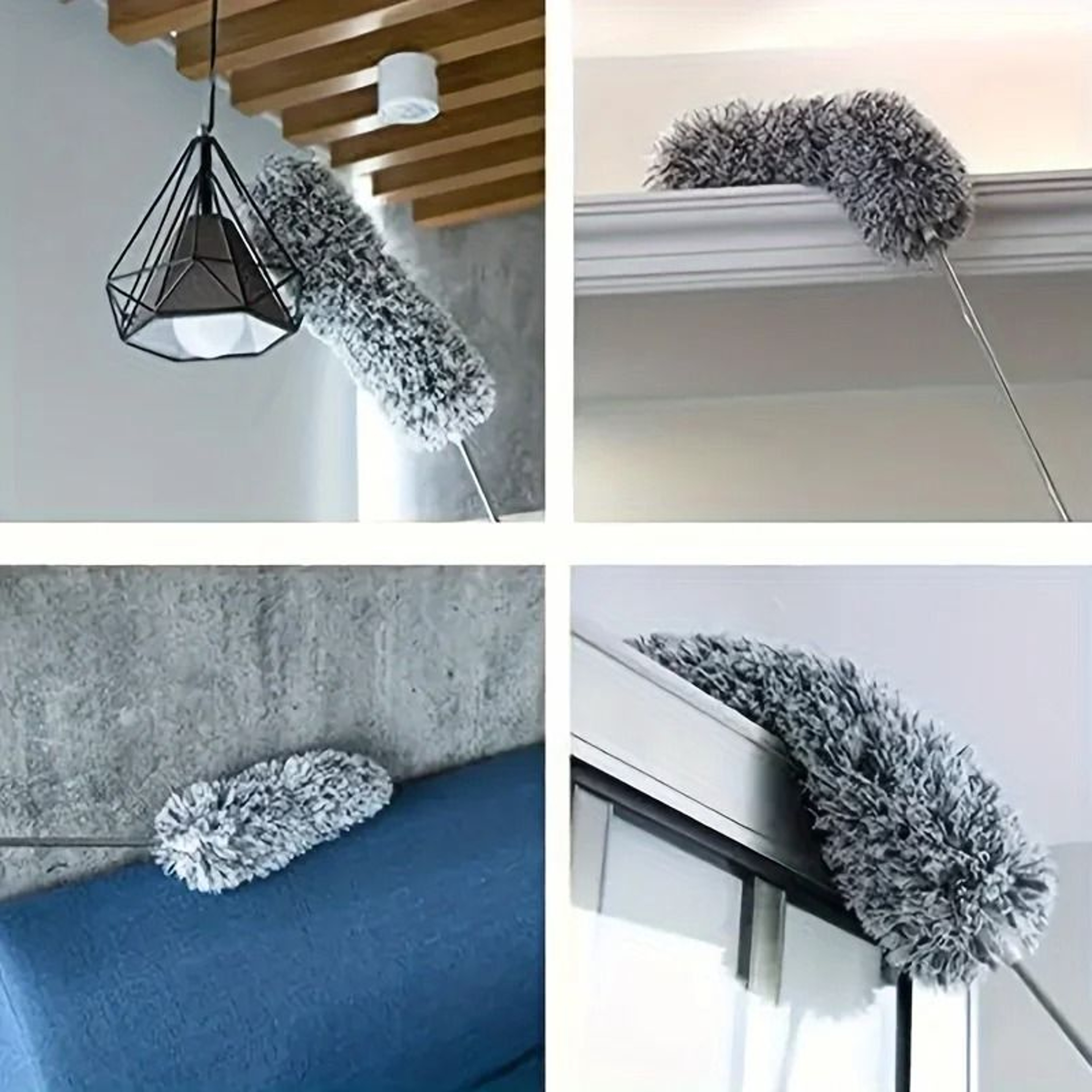 Multifunctional Retractable Duster With Bendable Head 2