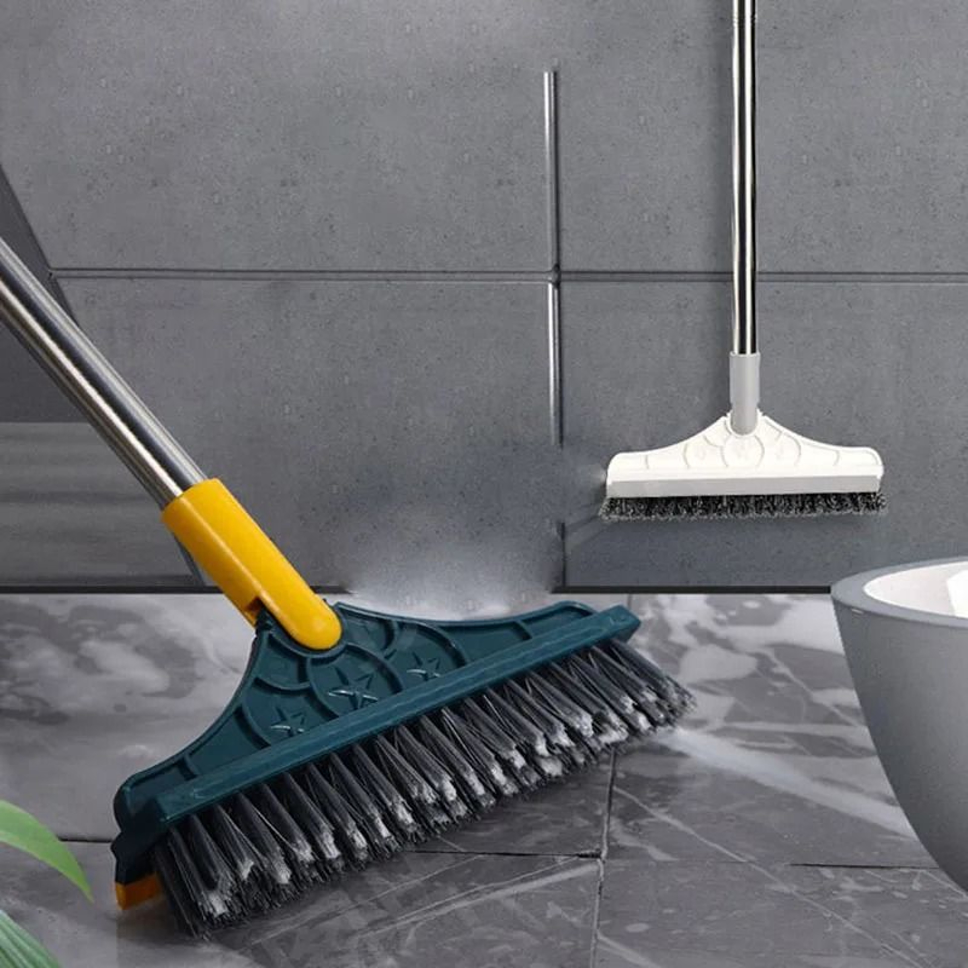 Long Handle Seam Tile Floor And Wall Cleaning Brush 0