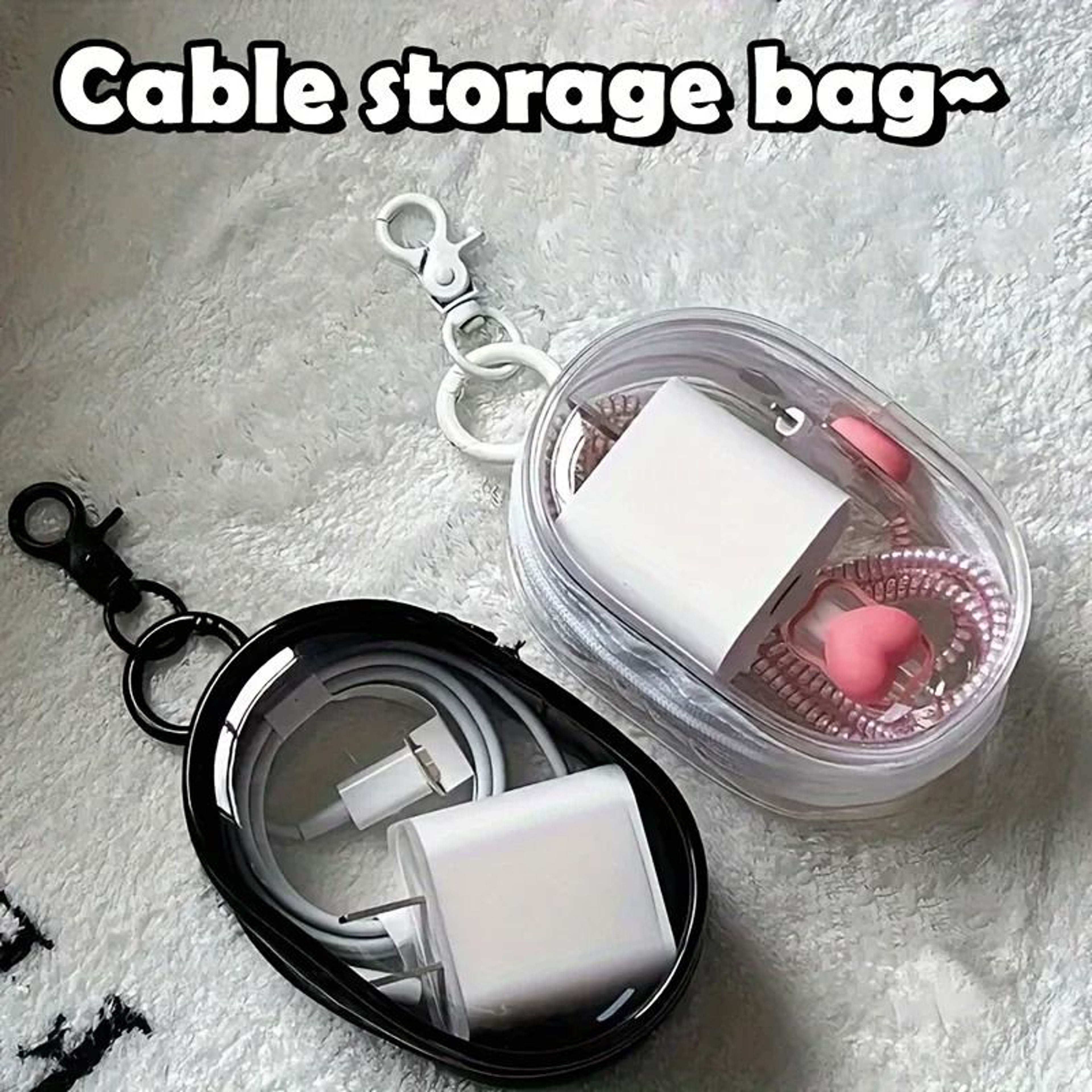 Clear Travel Zipper Storage Bag 7