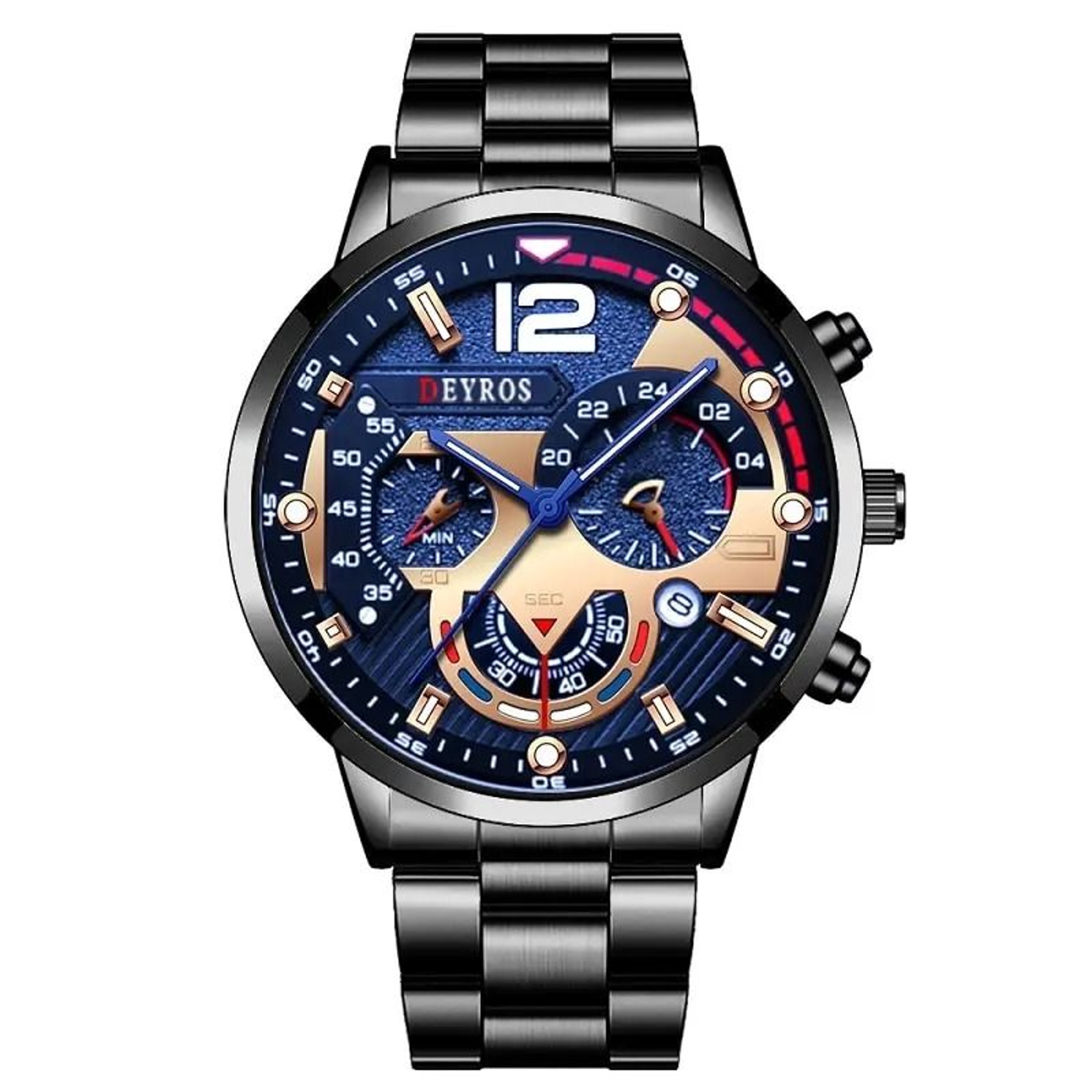 Classic Stainless Steel Quartz Wristwatch 7