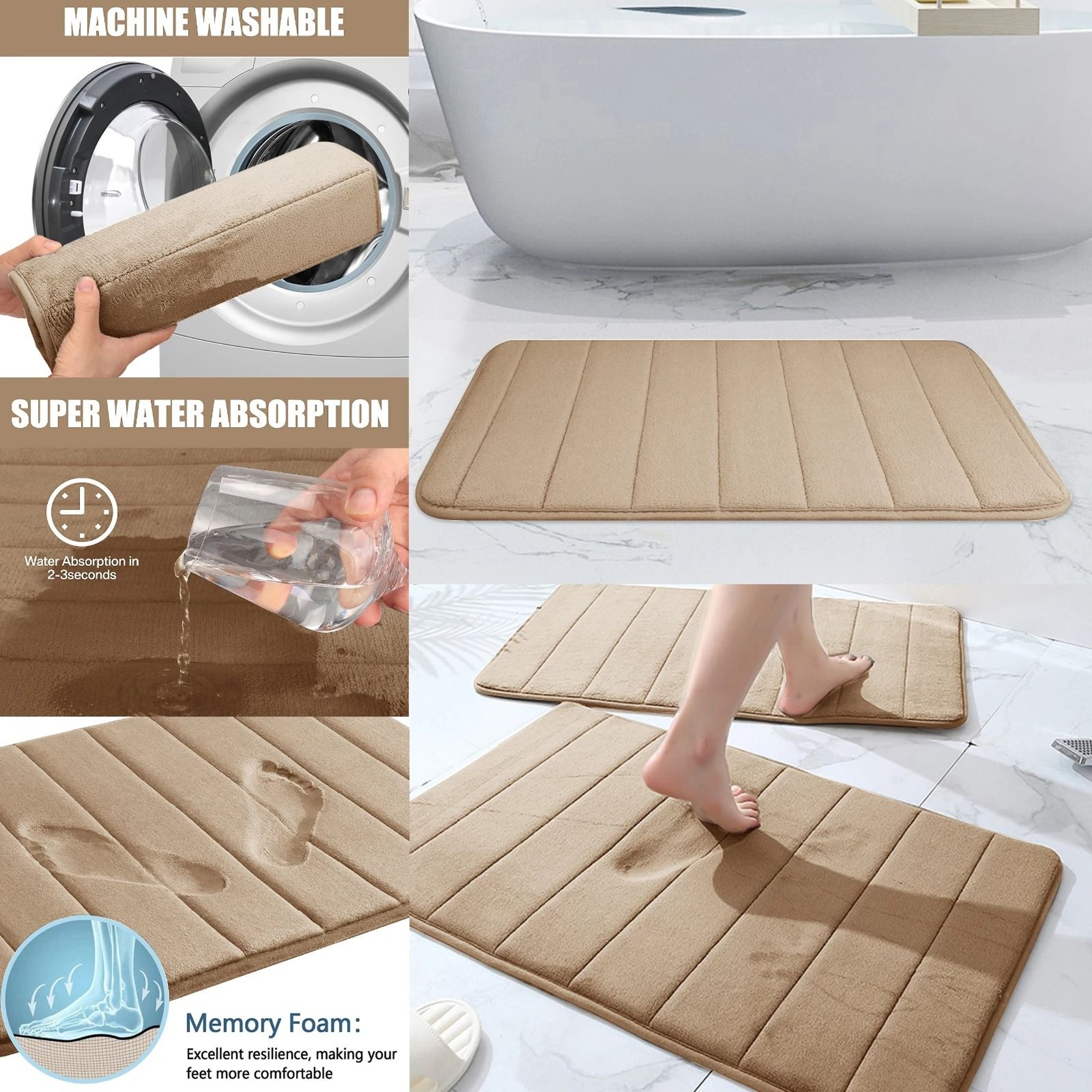 Premium Memory Foam Bath Mat 5