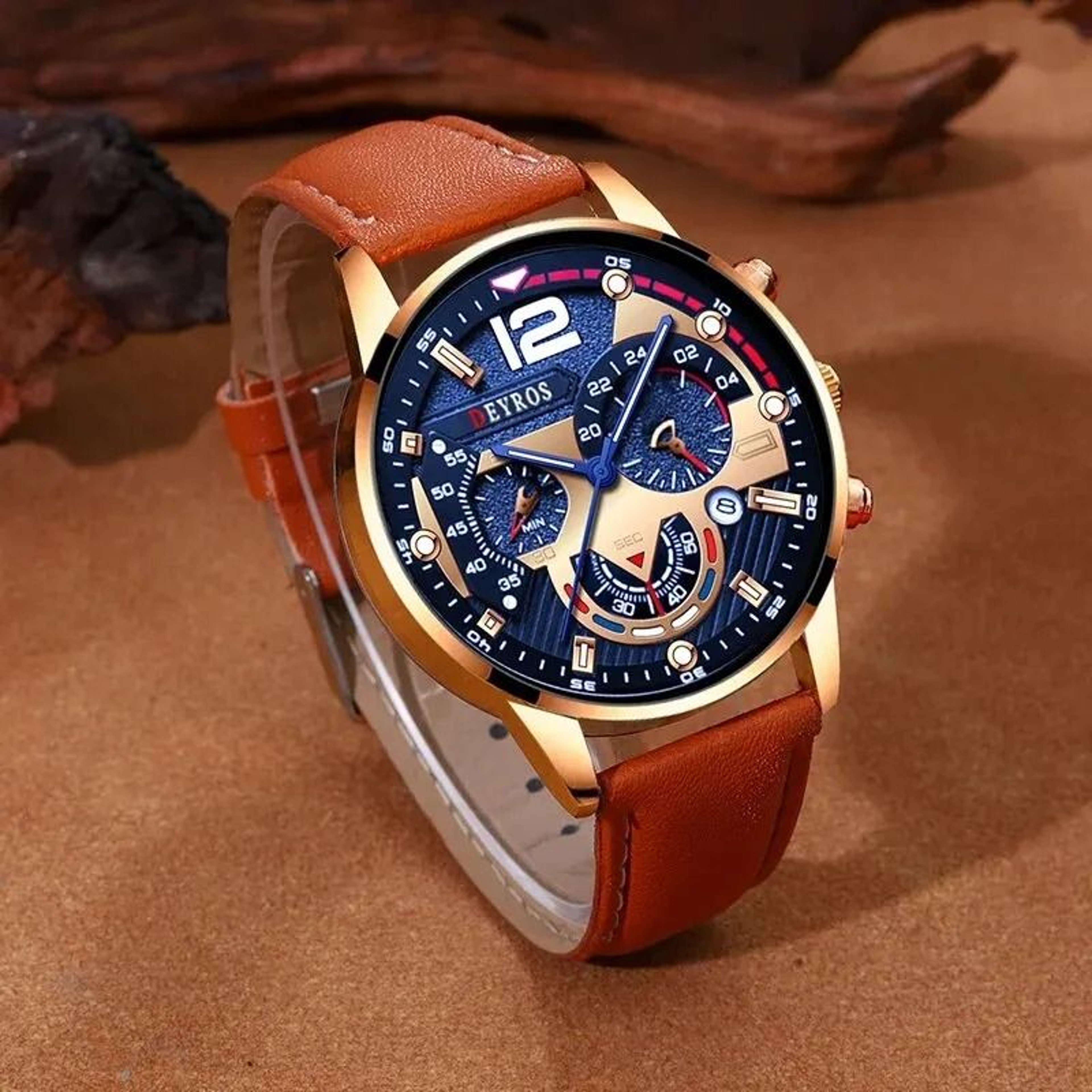 Classic Leather Quartz Wristwatch 3