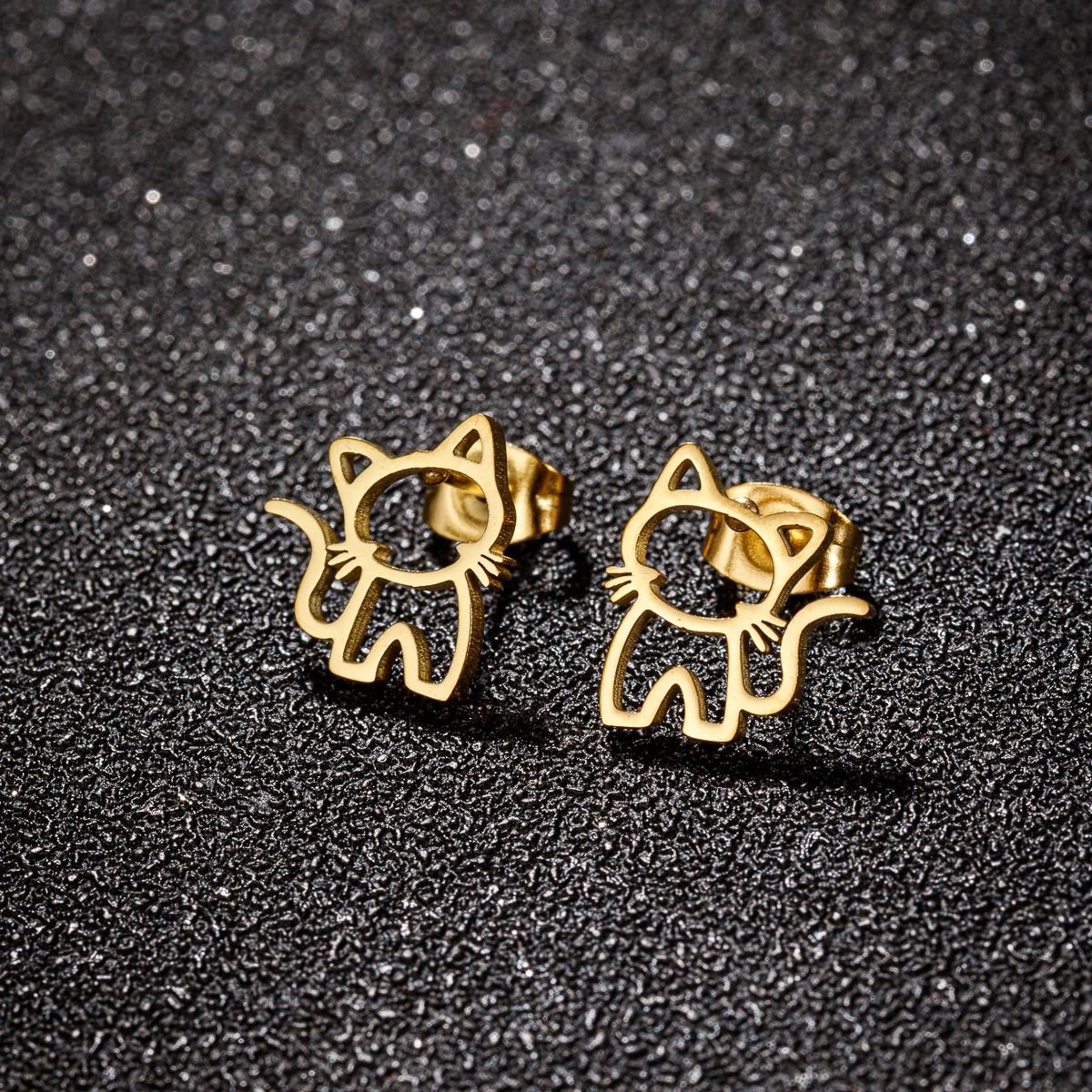 Cute Stainless Steel Stud Earrings 7