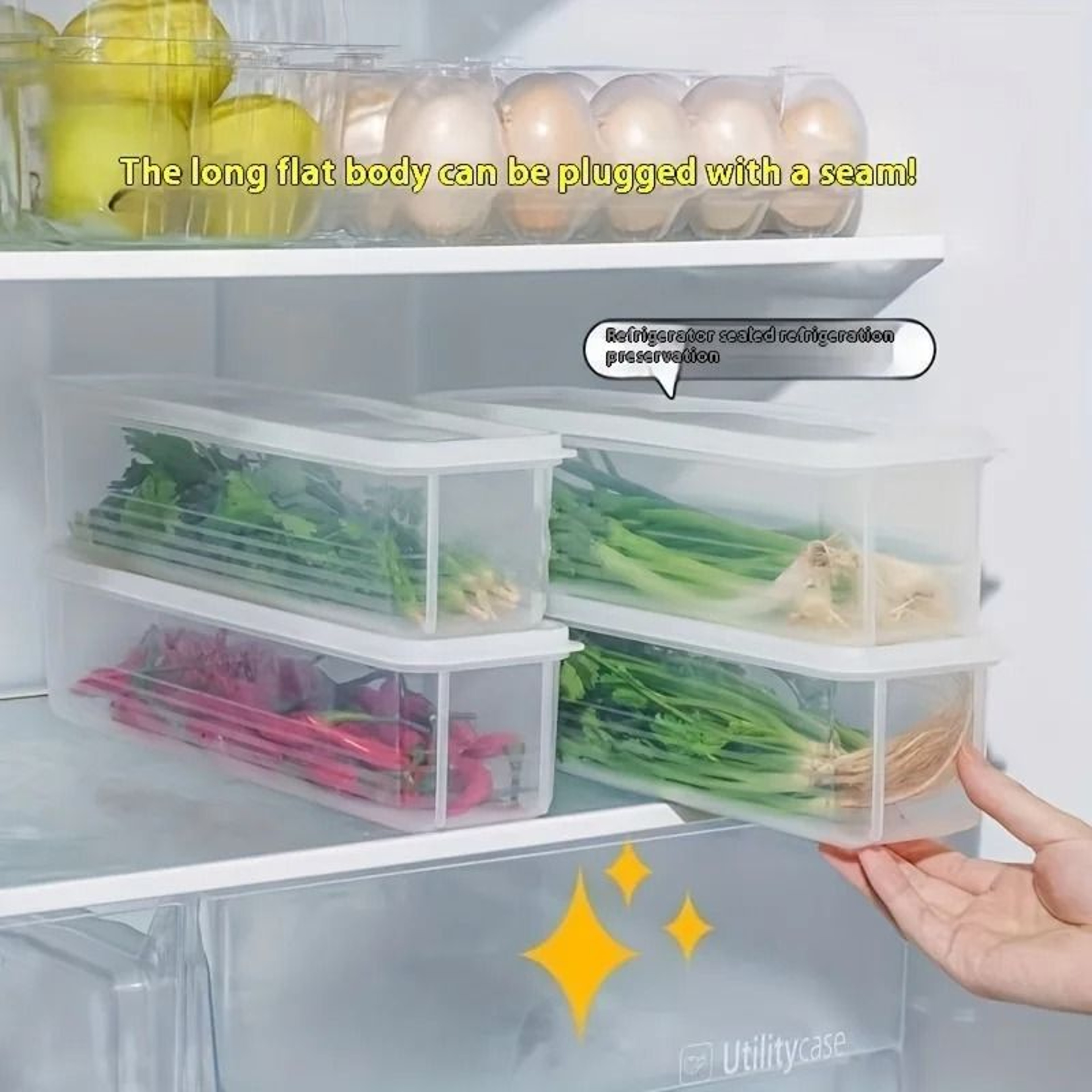 Transparent Fresh Keeping Storage Box 0