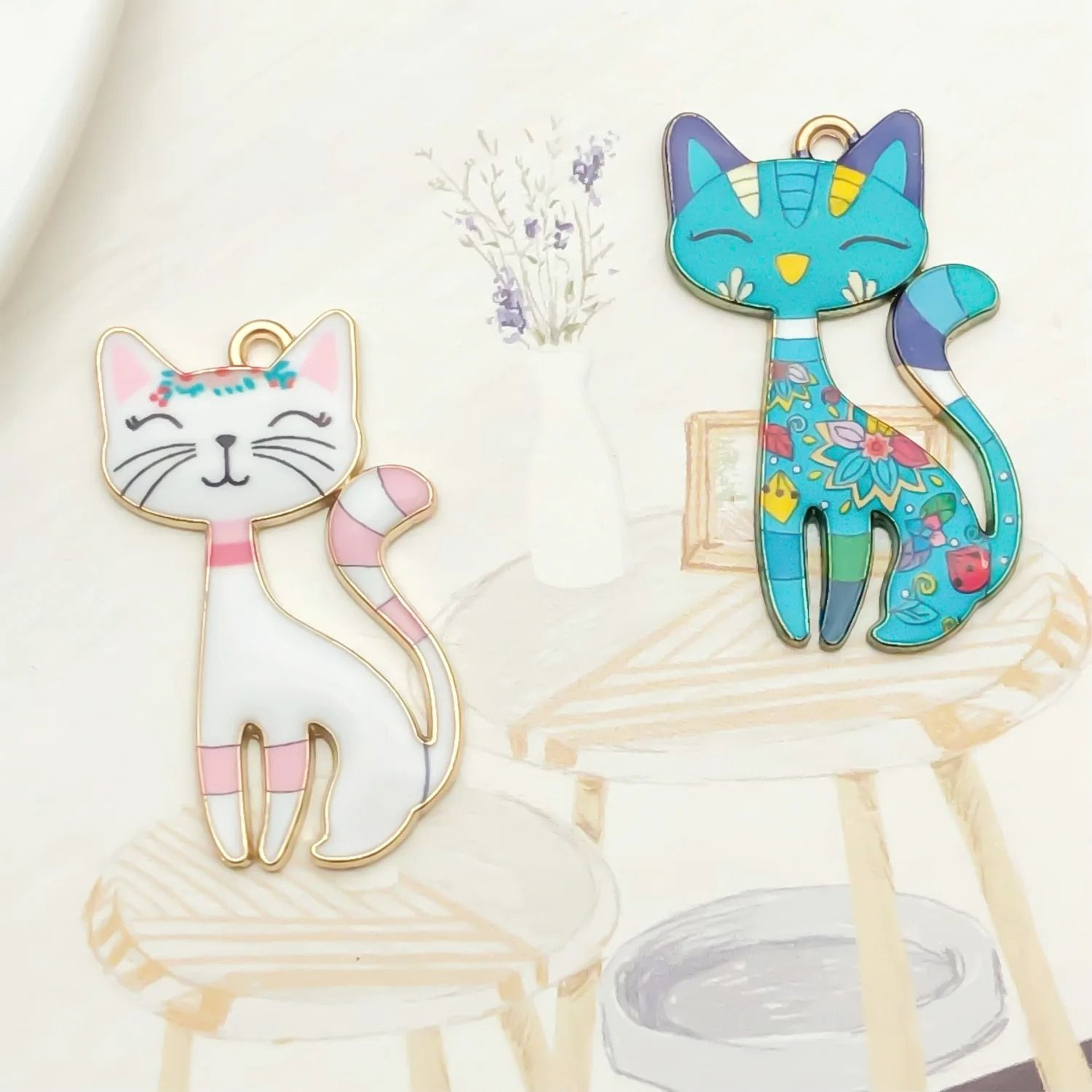 Colorful DIY Charm Set For Jewelry Crafts 4