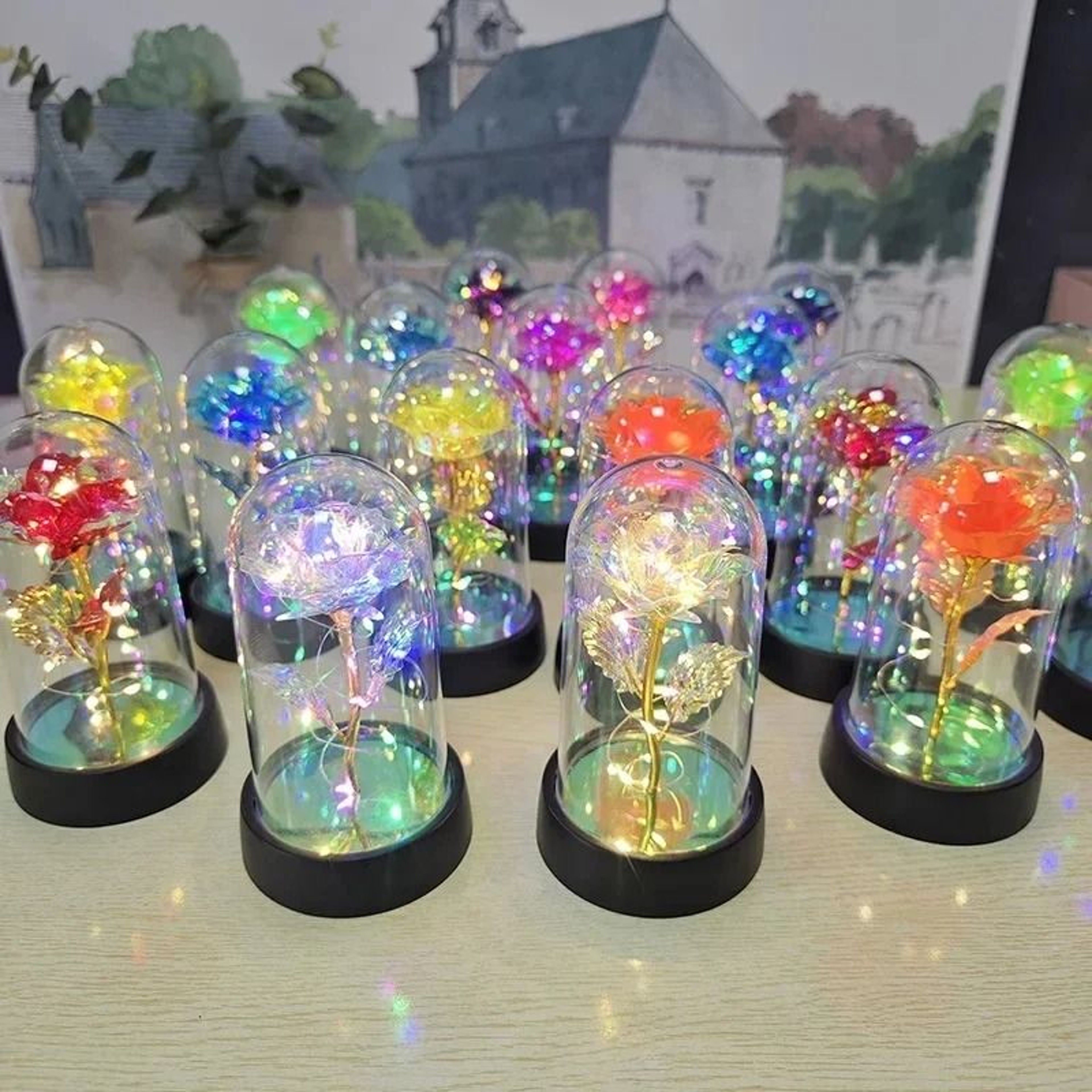 Decorative Luminous Rose Accent 0