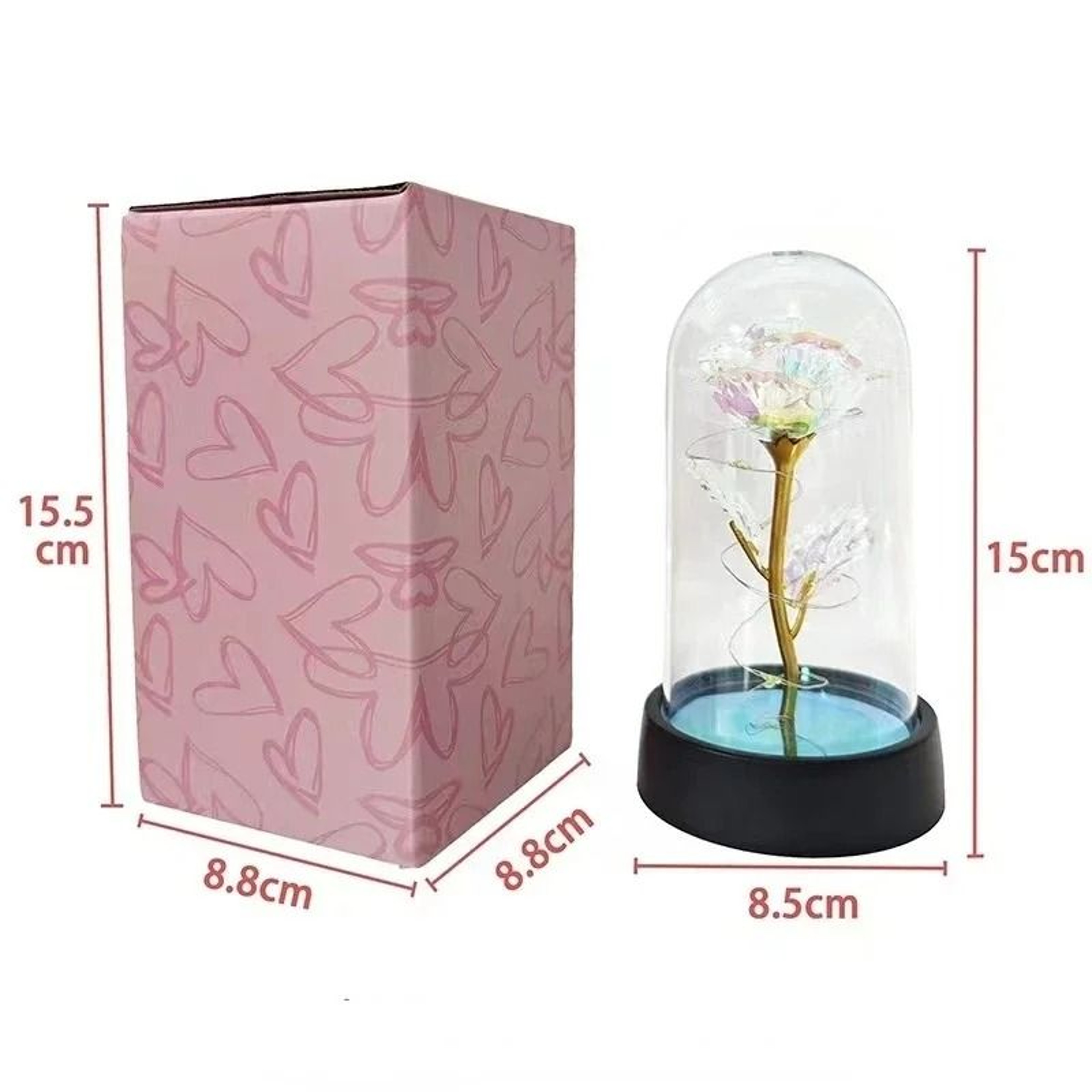 Decorative Luminous Rose Accent 1