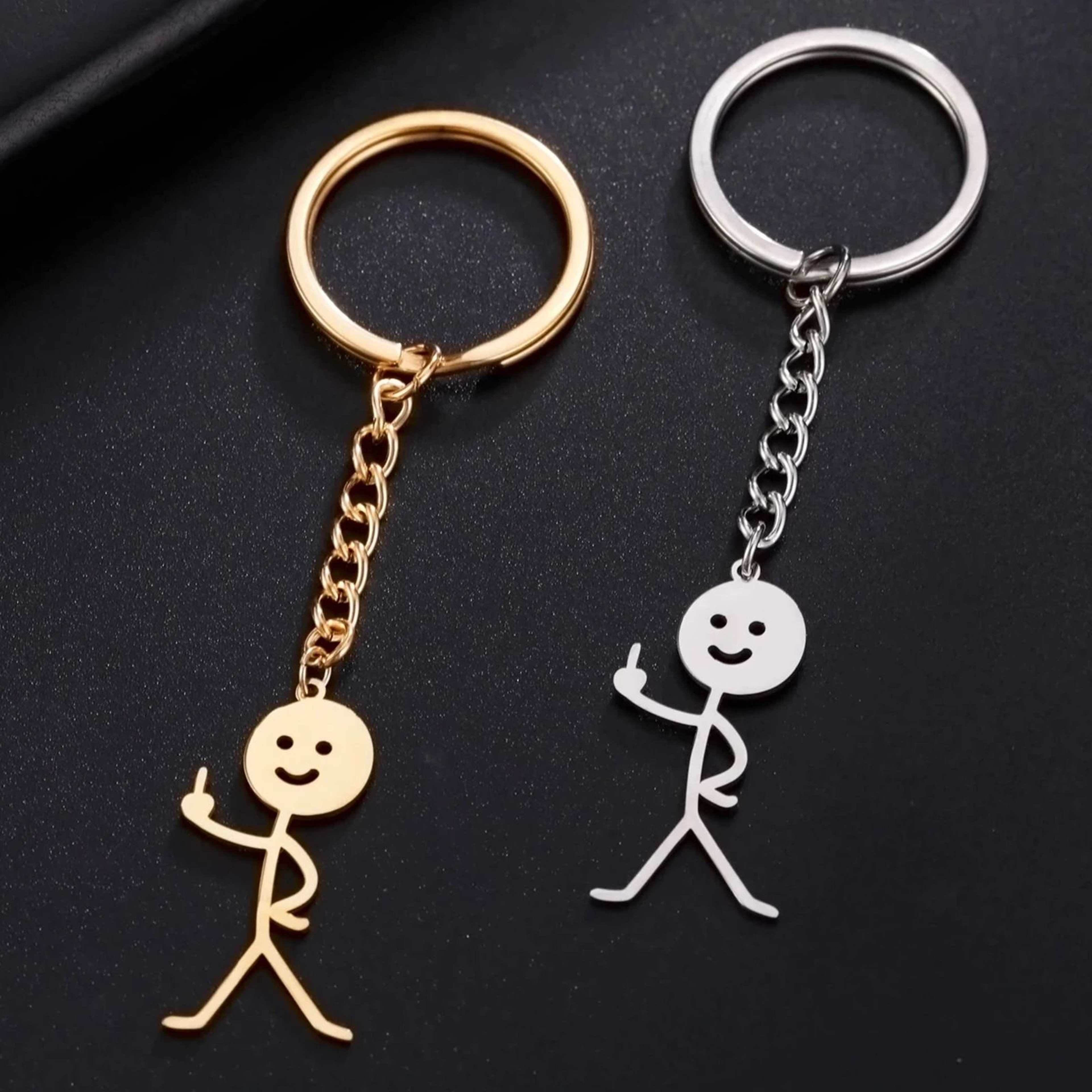 Funny Stickman Keychain Set 1