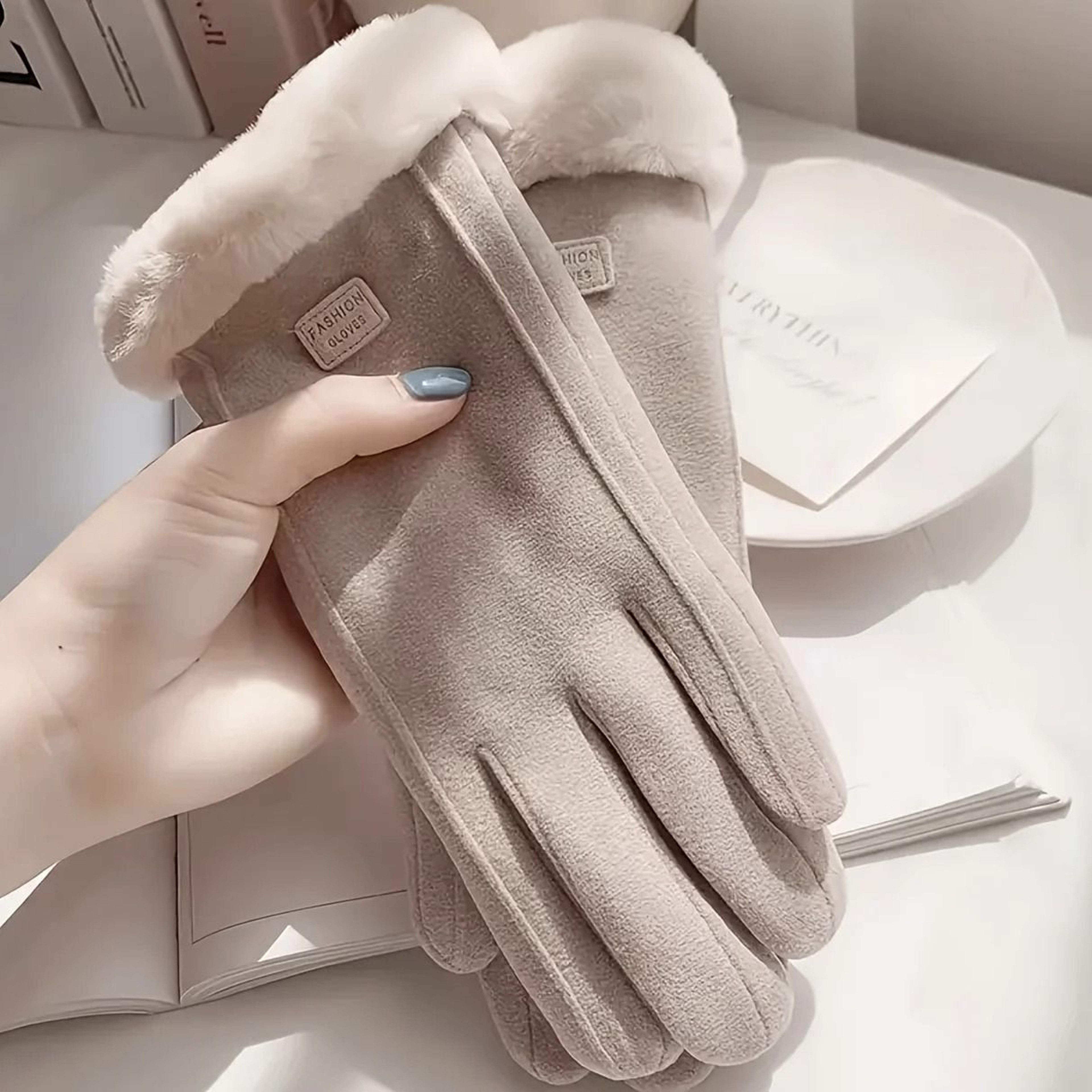 Cozy Plush Lined Touchscreen Winter Gloves 3