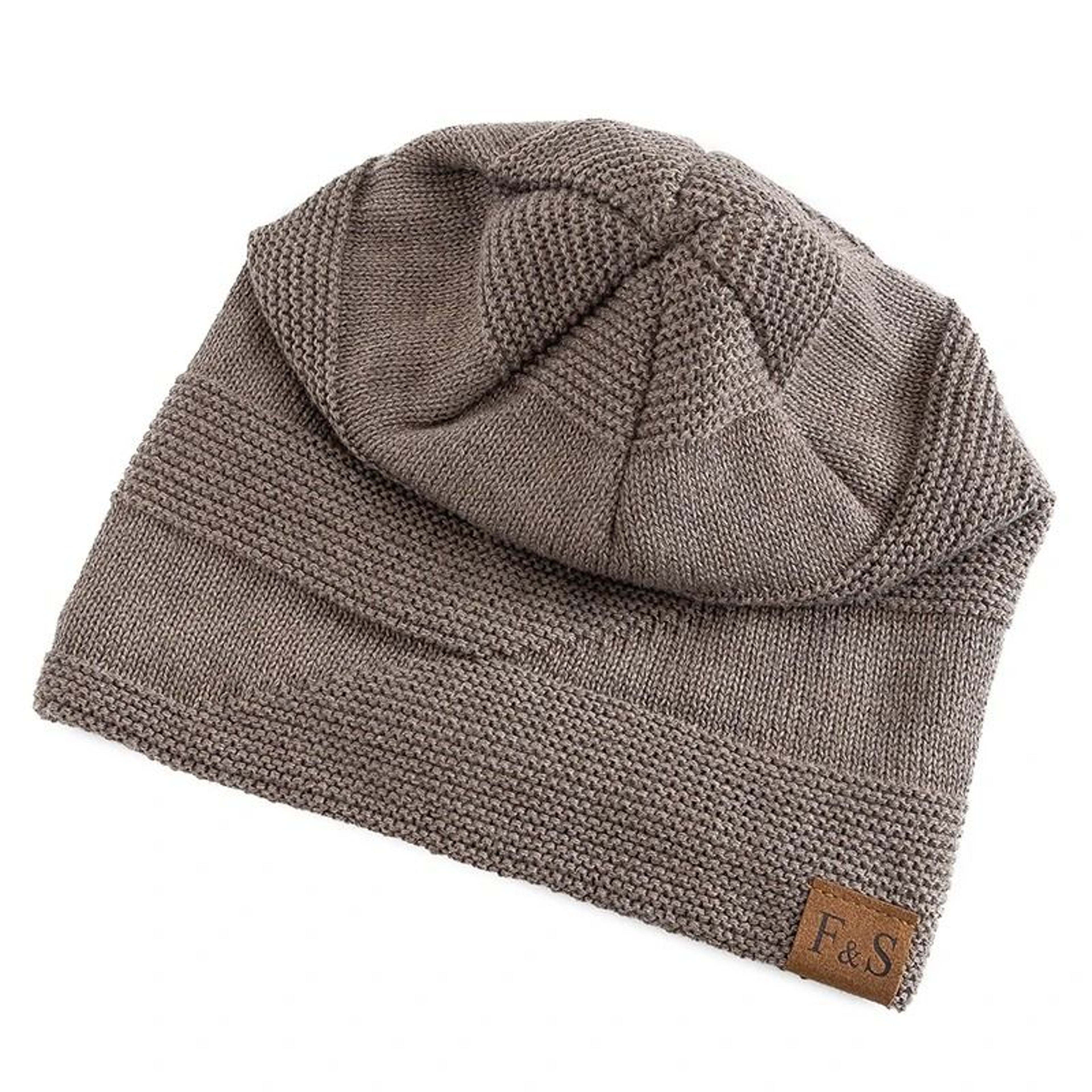 Unisex Slouchy Fur Lined Winter Beanie Hat 4