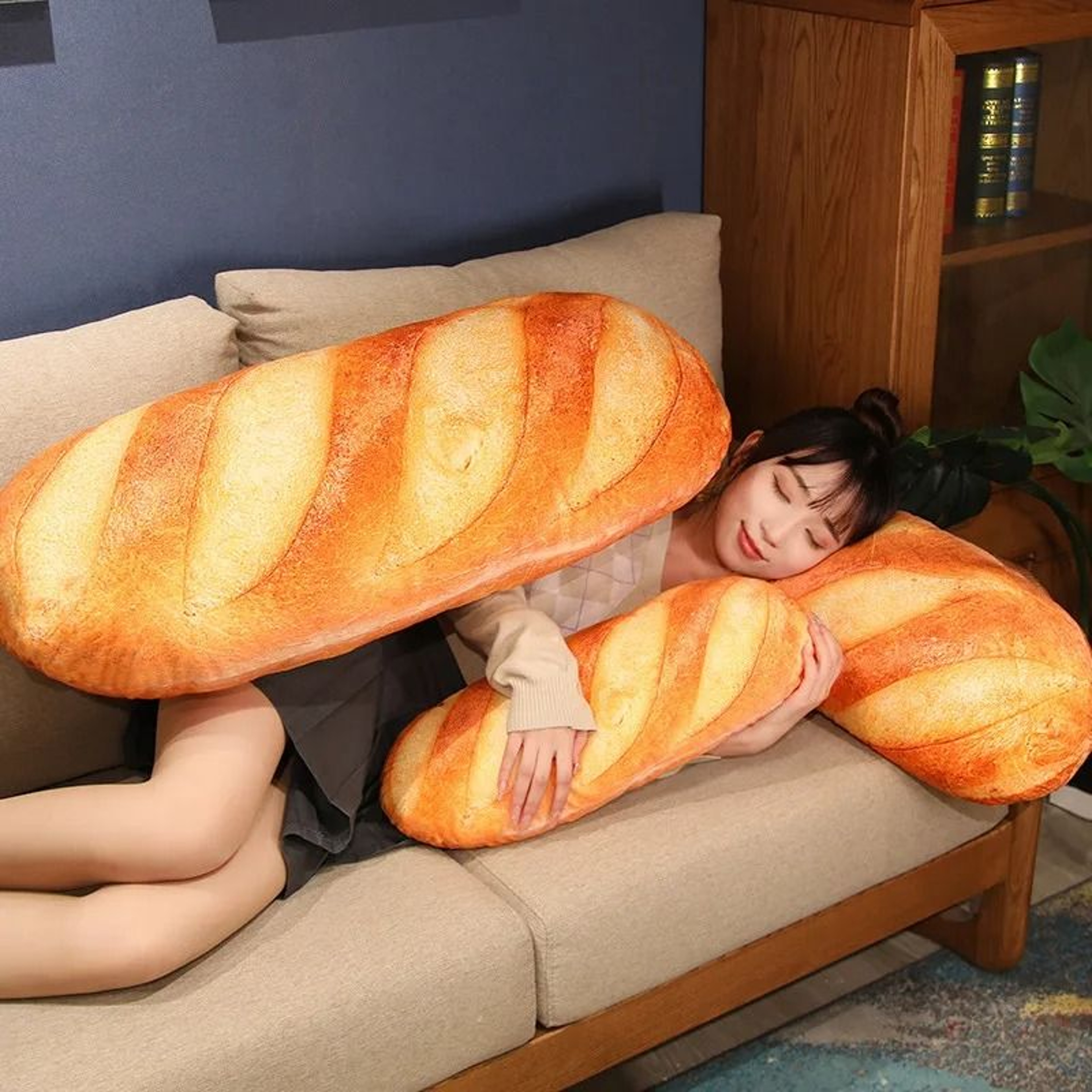 Bread Plush Pillow Soft Stuffed Toy Home Decor Hugging Cushion 3
