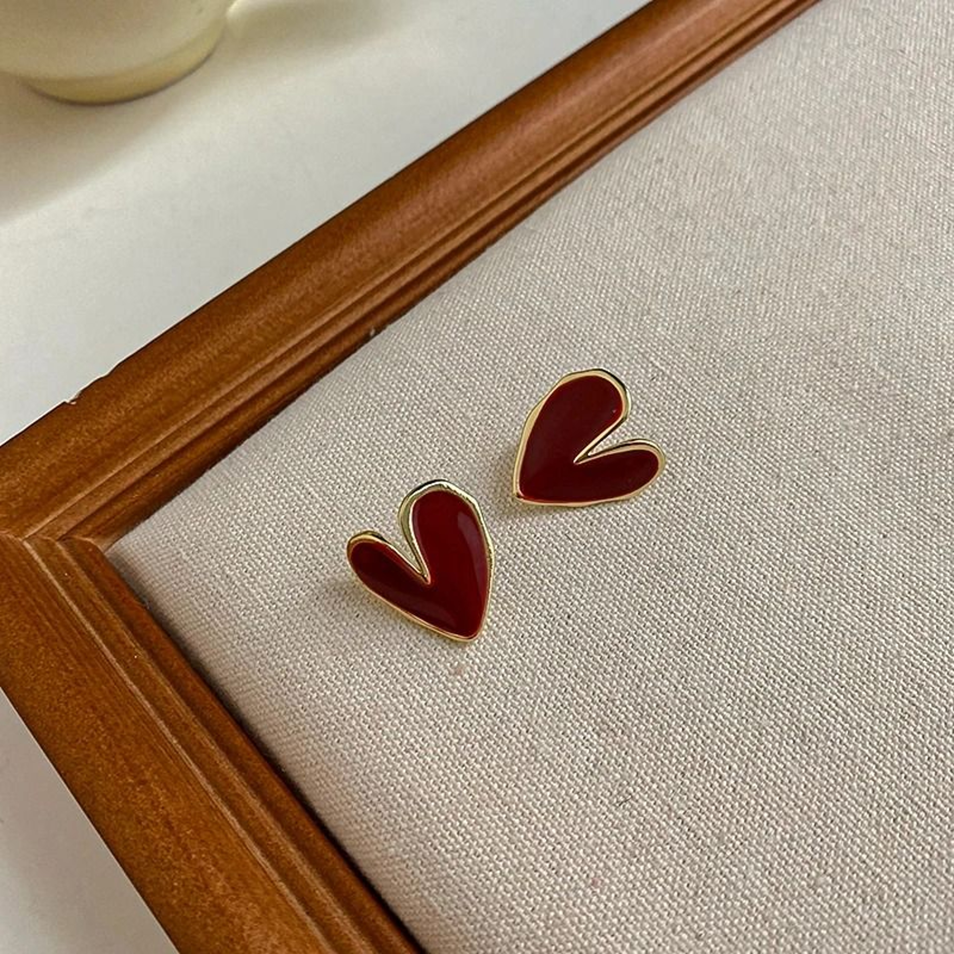 Crystal Heart Stud Earrings For Women Sparkle Charm Jewelry 11