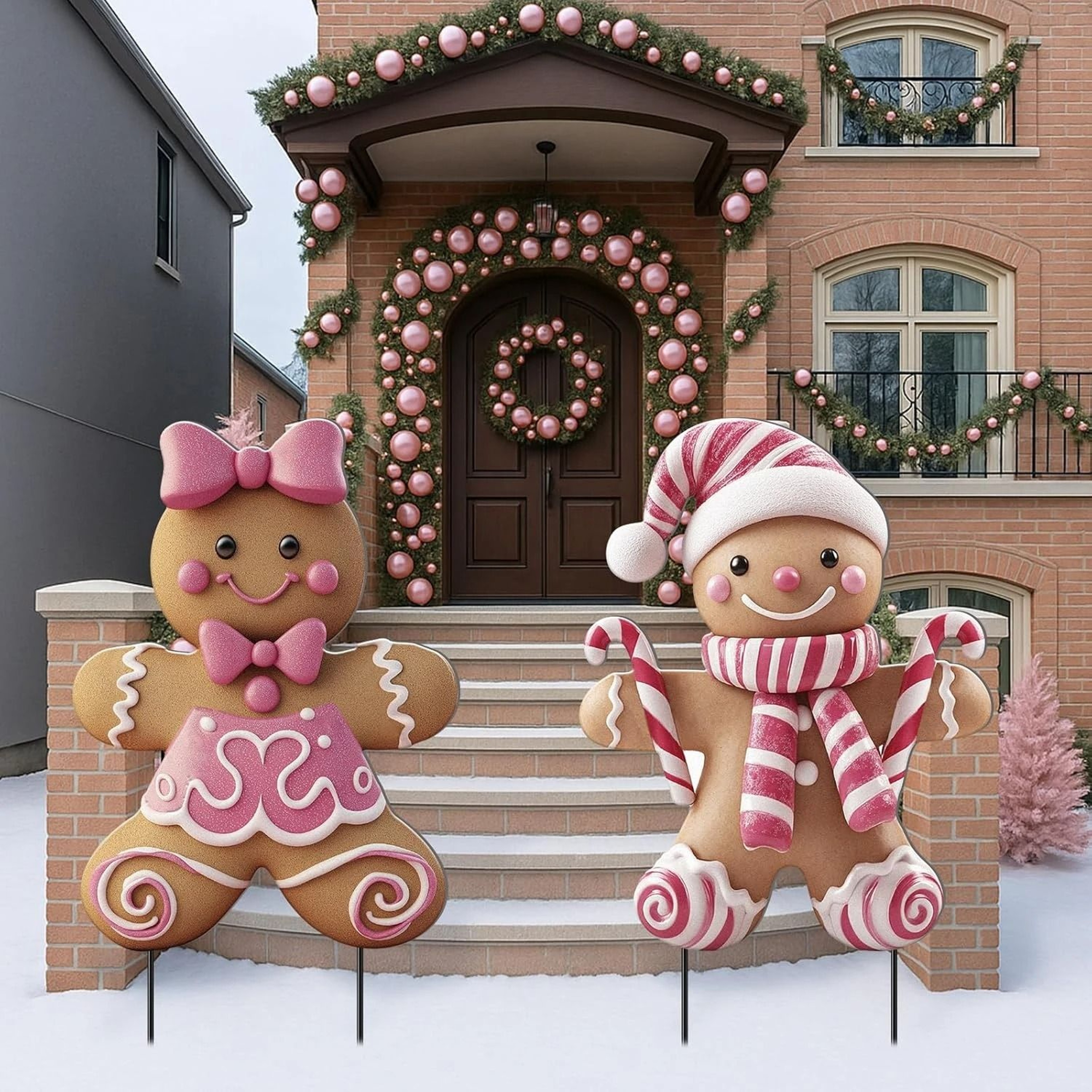 Create A Magical Holiday Atmosphere With The Festive Christmas Boy And Girl Yard Stakes These Charm 3