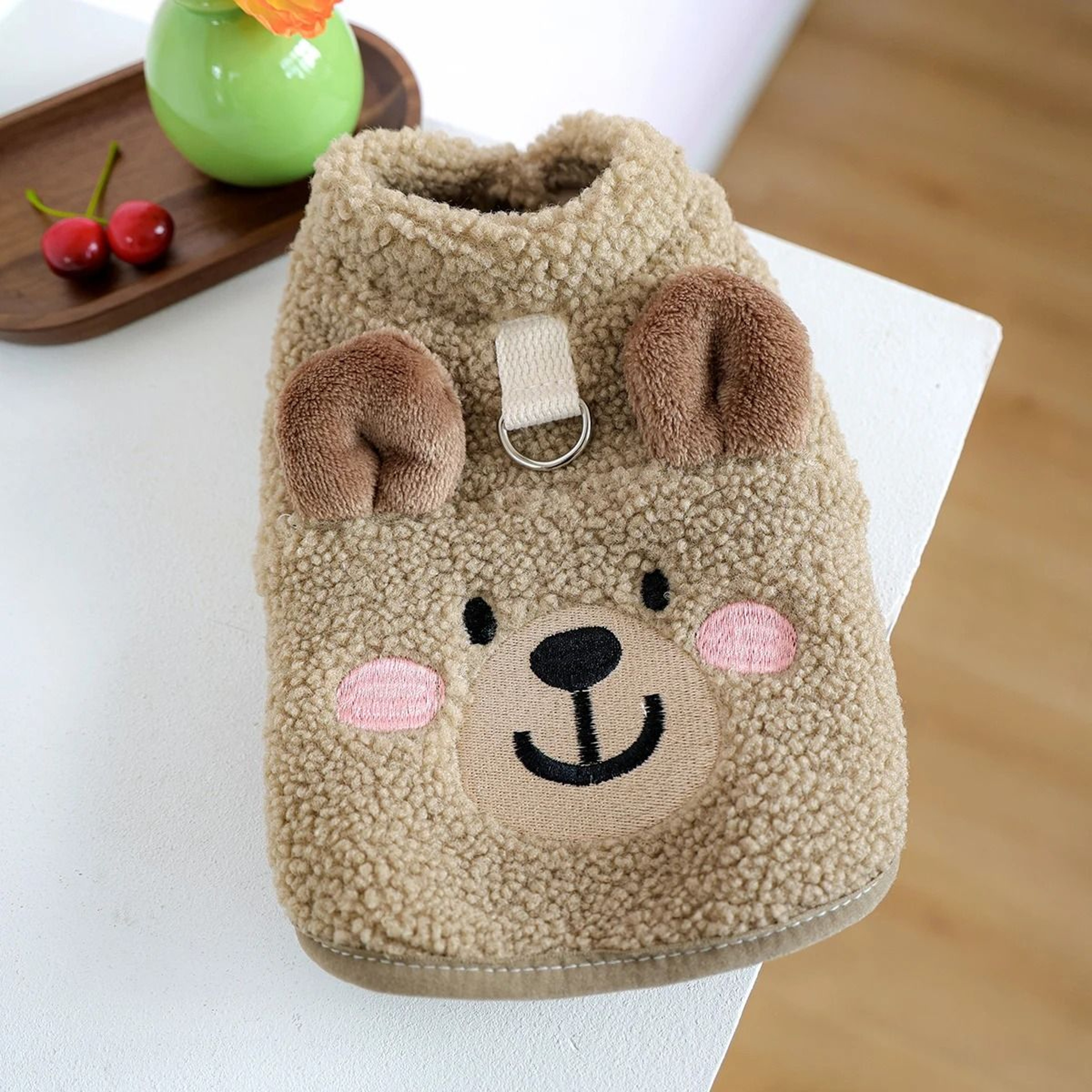 Cozy Lamb Fleece Bear Vest For Autumn And Winter Warmth 6