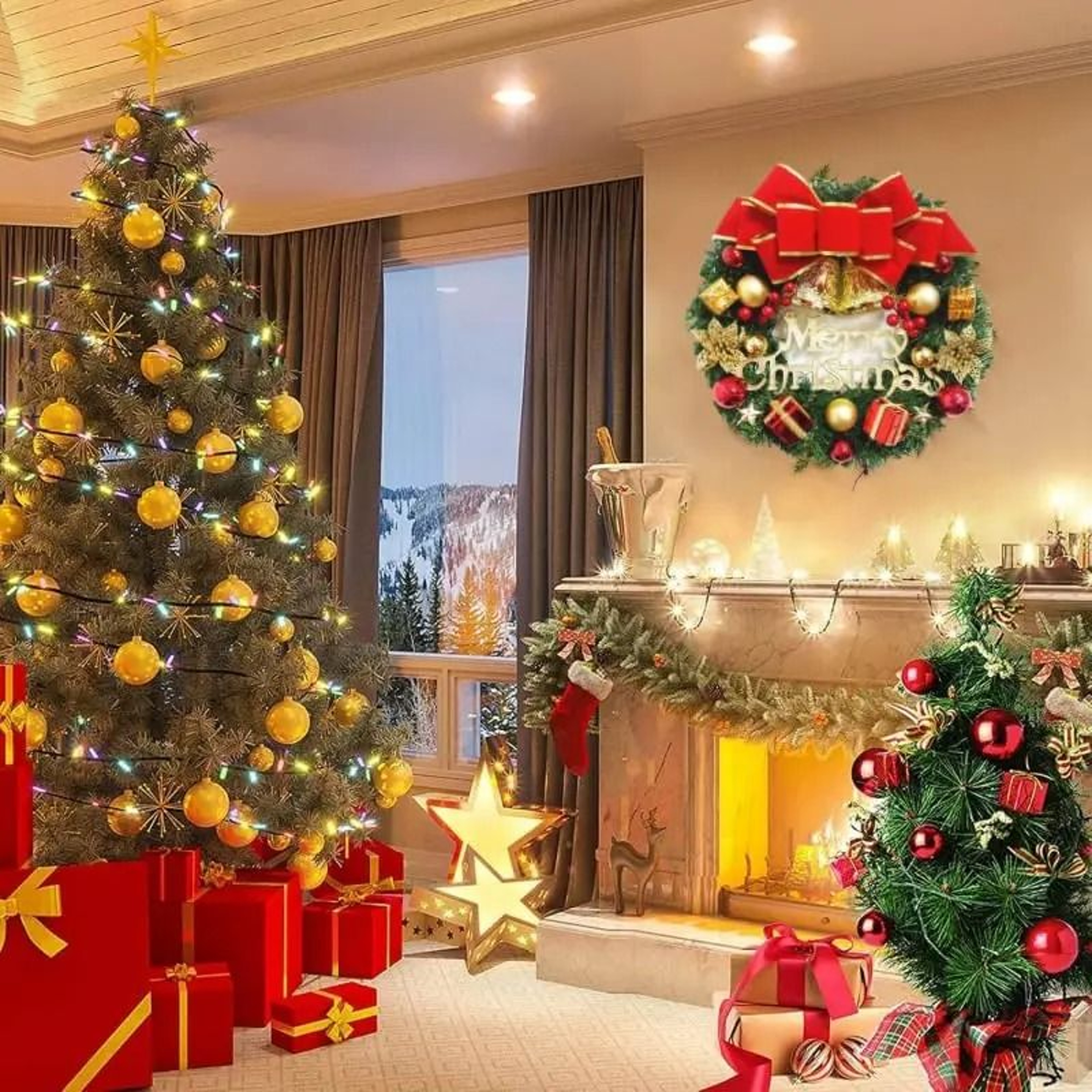 Handmade Christmas Wreath For Elegant Holiday Home Decor 4