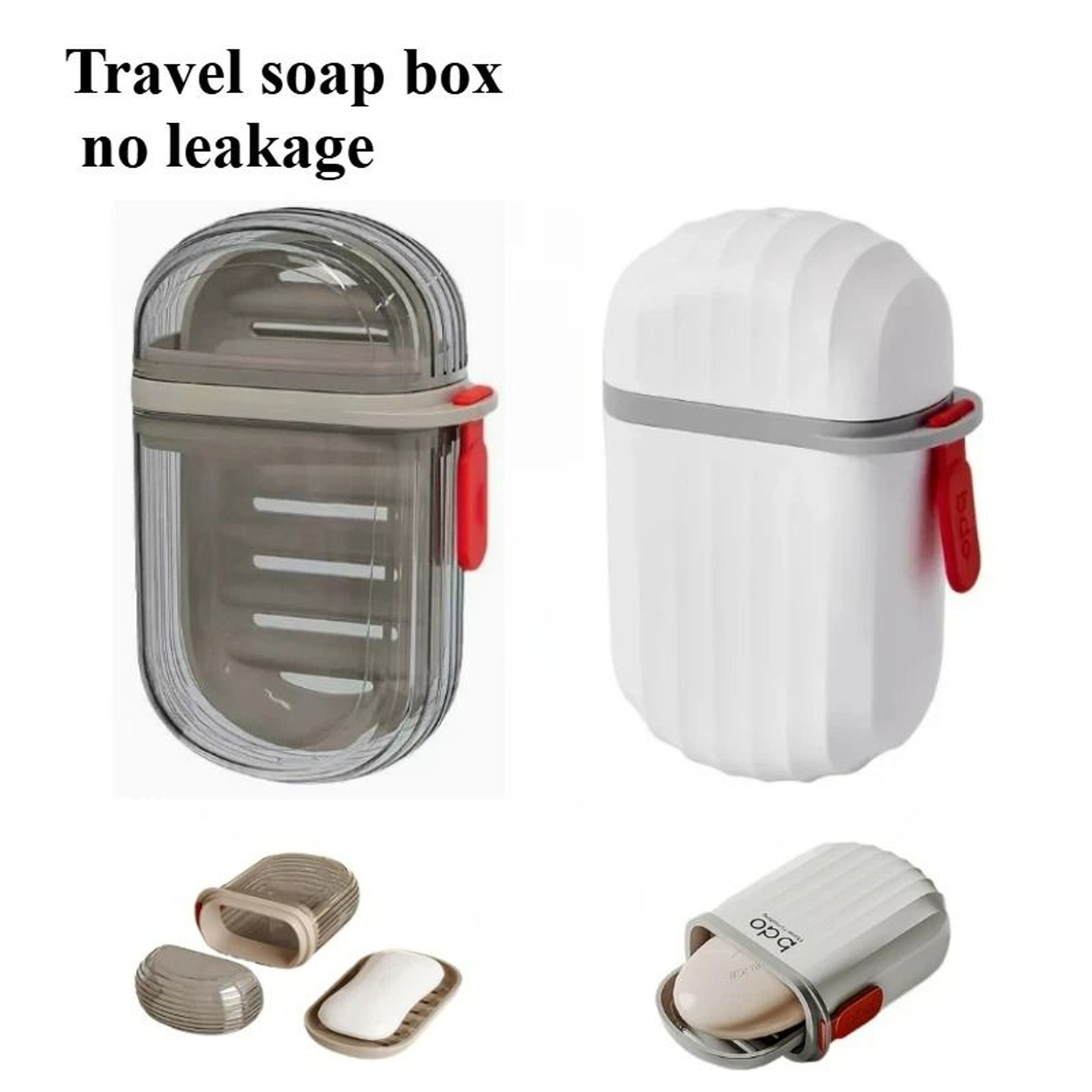 Travel Portable Soap Box With Drainable Lid 0