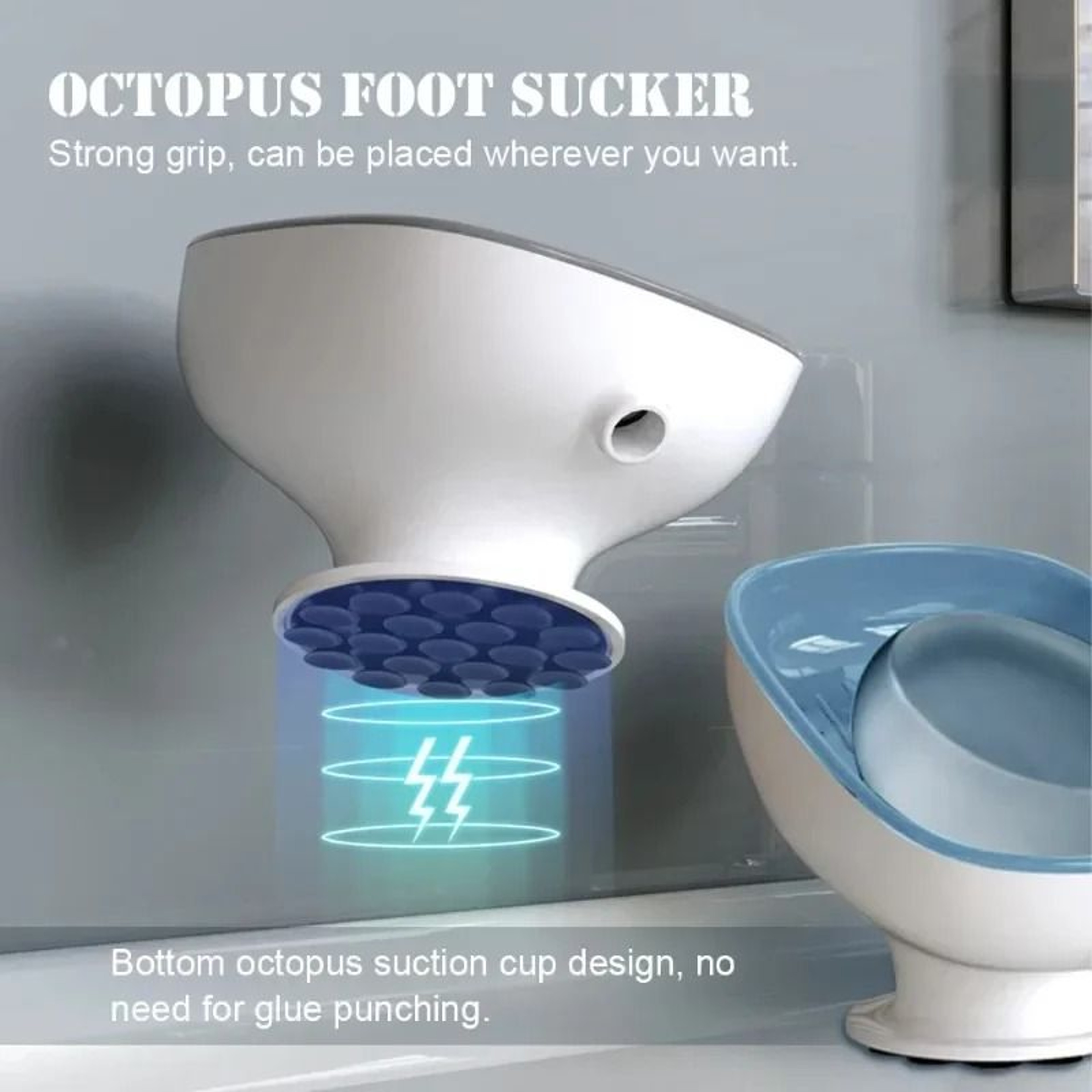 Self Draining Soap Box With Suction Holder For Bathroom And Travel 1