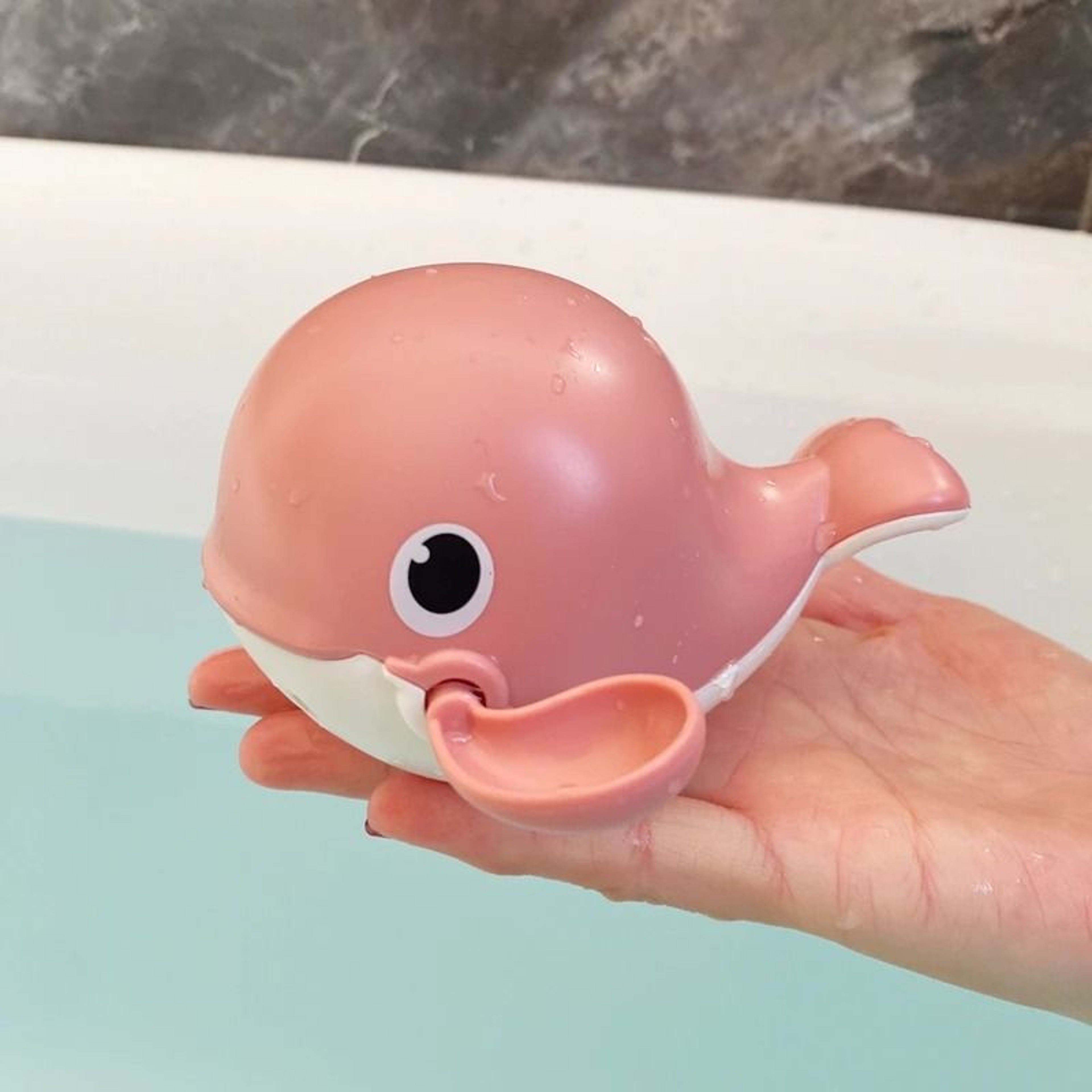 Cute Infant Bath Toy Set With Water Sprinkler And Animal Egg Design 13