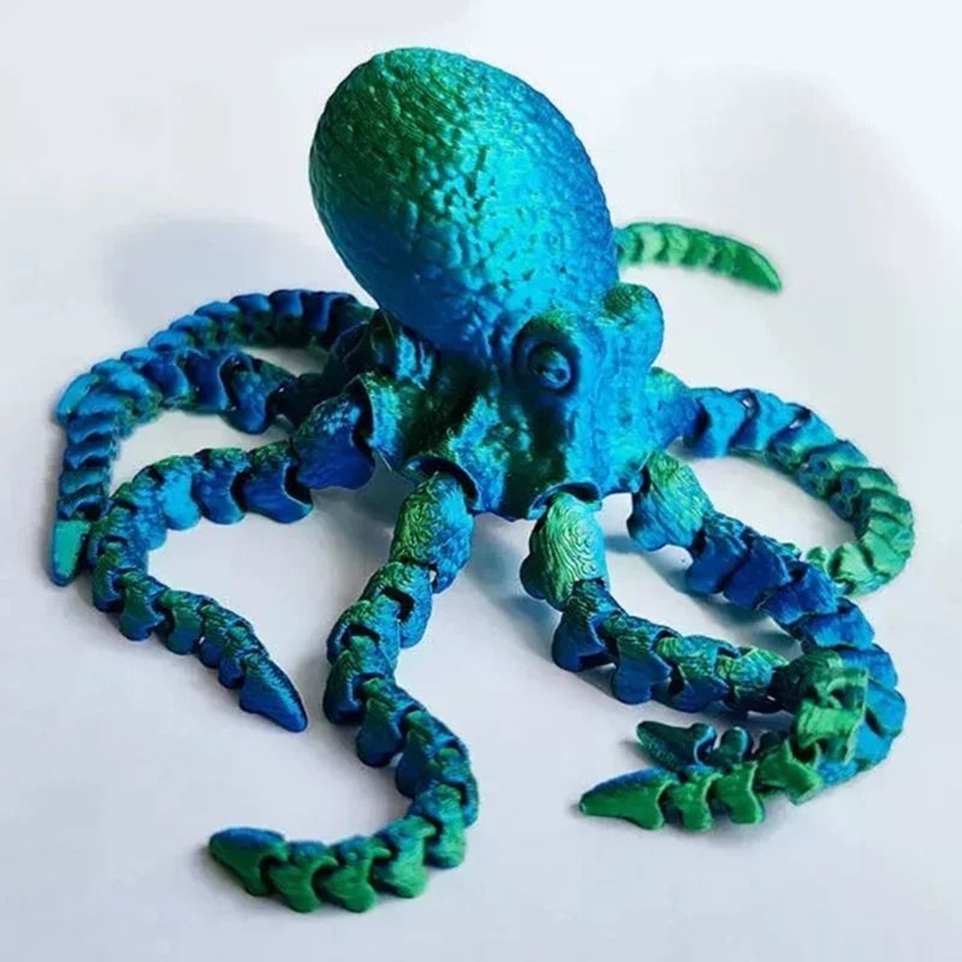 Flexible Movable Octopus Fidget Toy 3D Printed Desktop Ornament 3