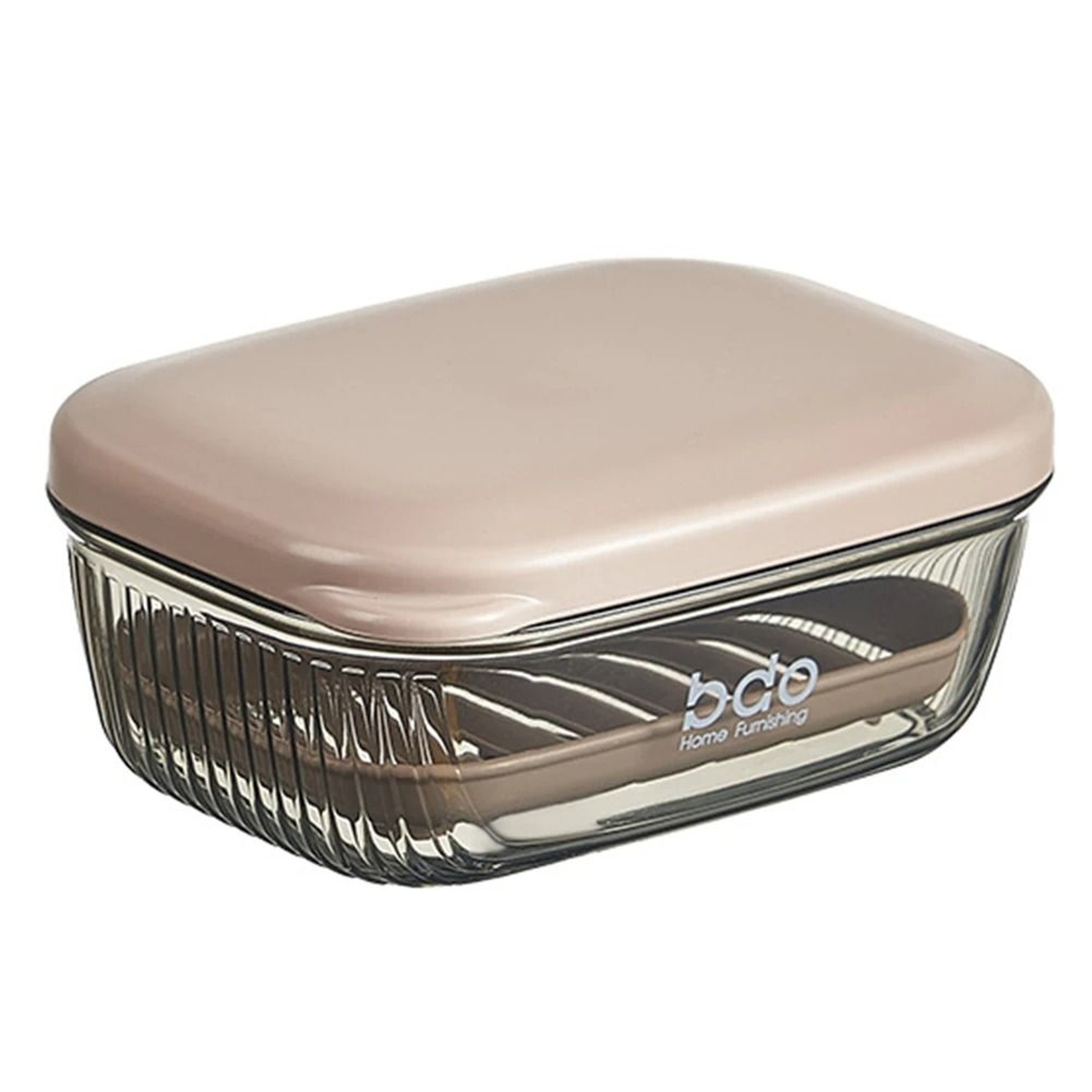 Transparent Clamshell Drain Soap Box With Cover 6