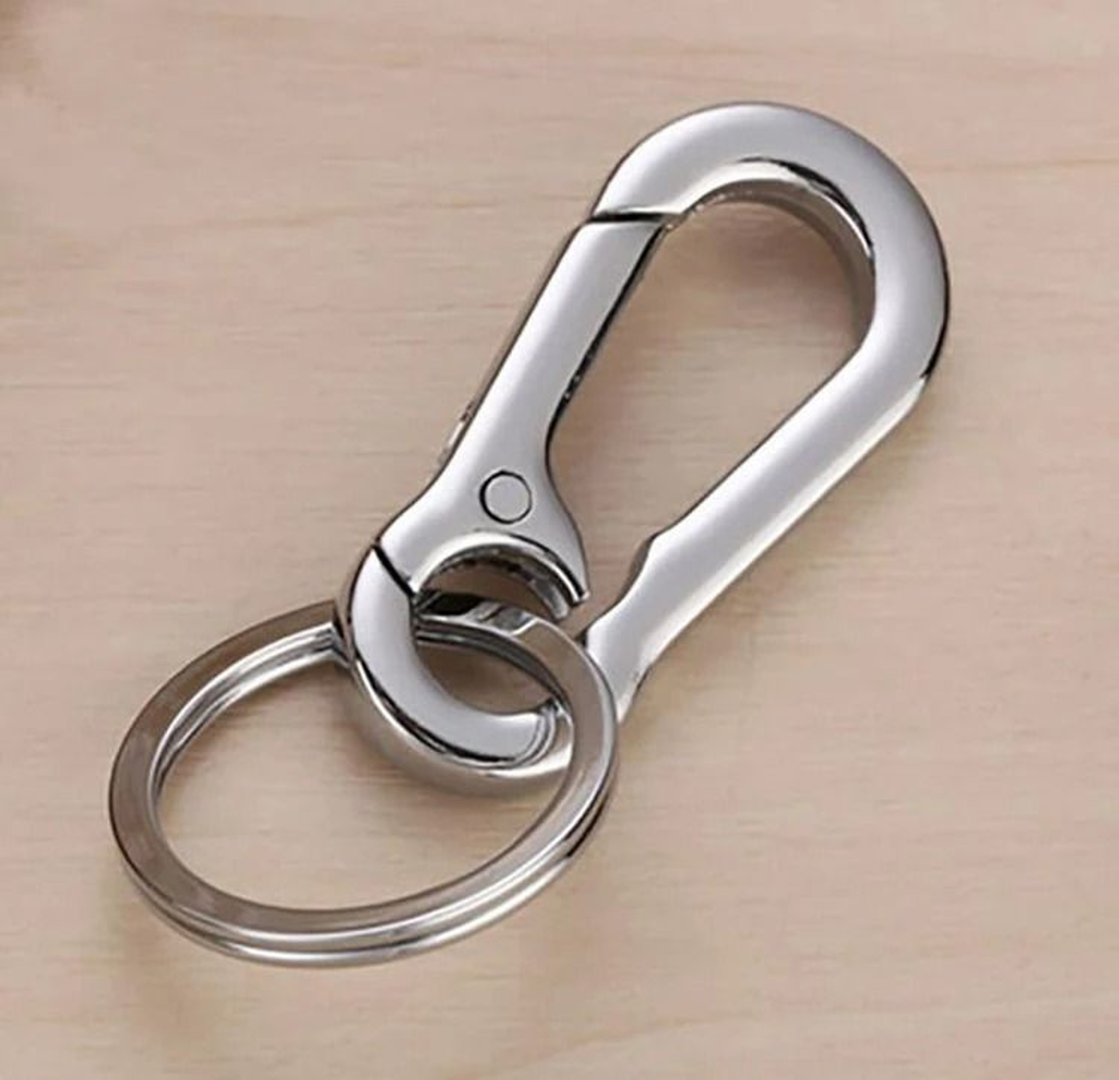 Leather Key Ring With Metal Clip For Everyday Carry 3