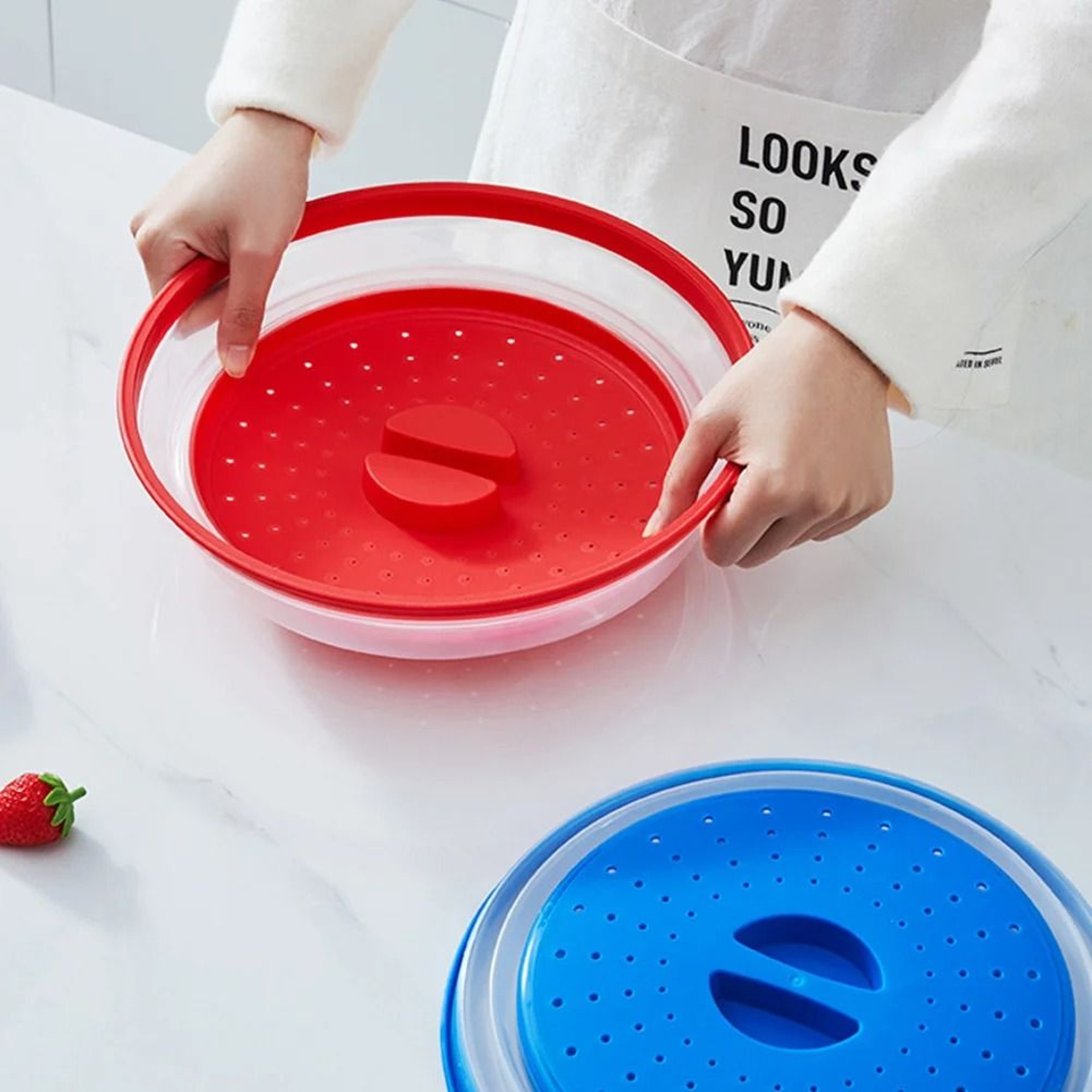 Silicone Microwave Splatter Cover And Fresh Keeping Lid 5