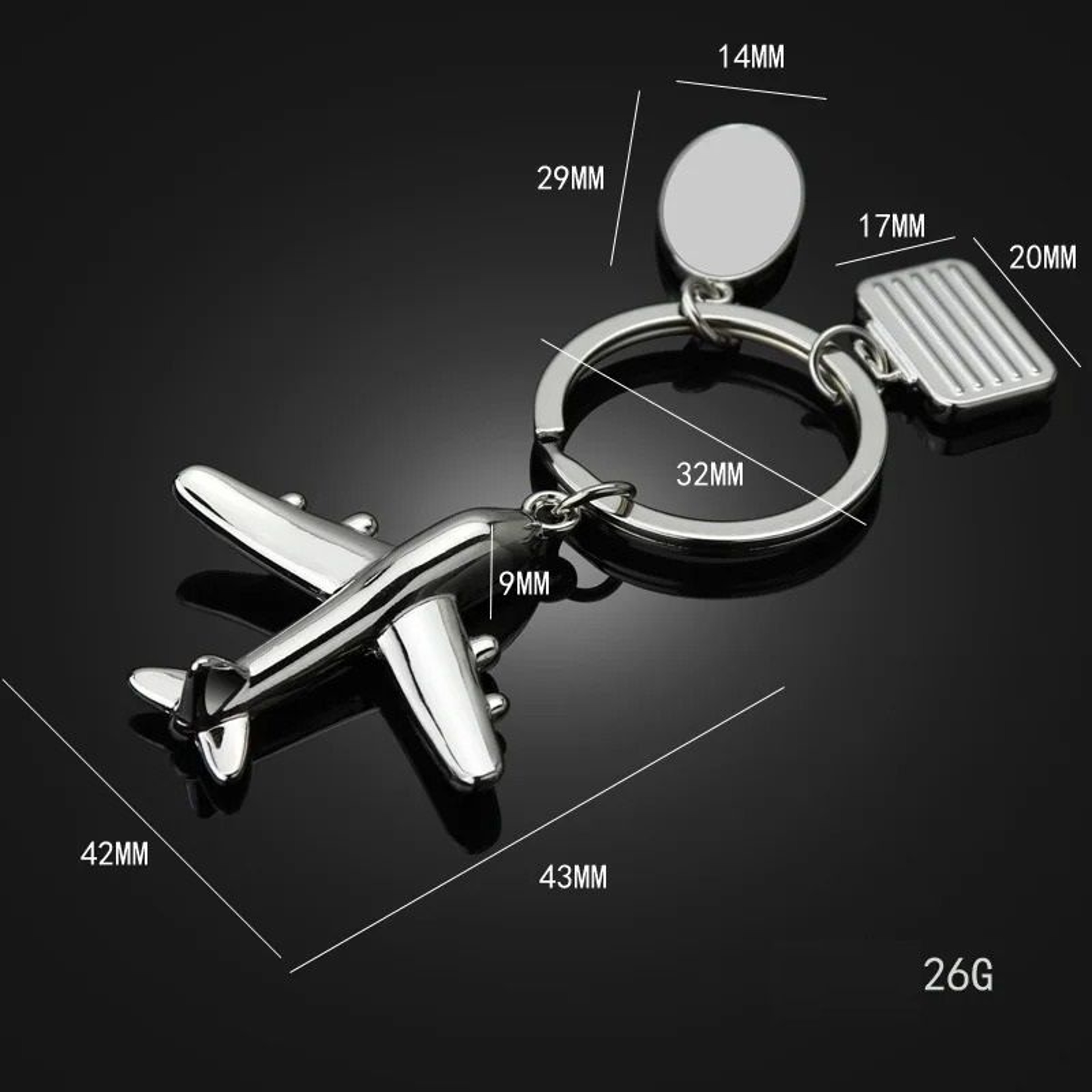 Creative Aircraft Model Keychain For Men And Women 3