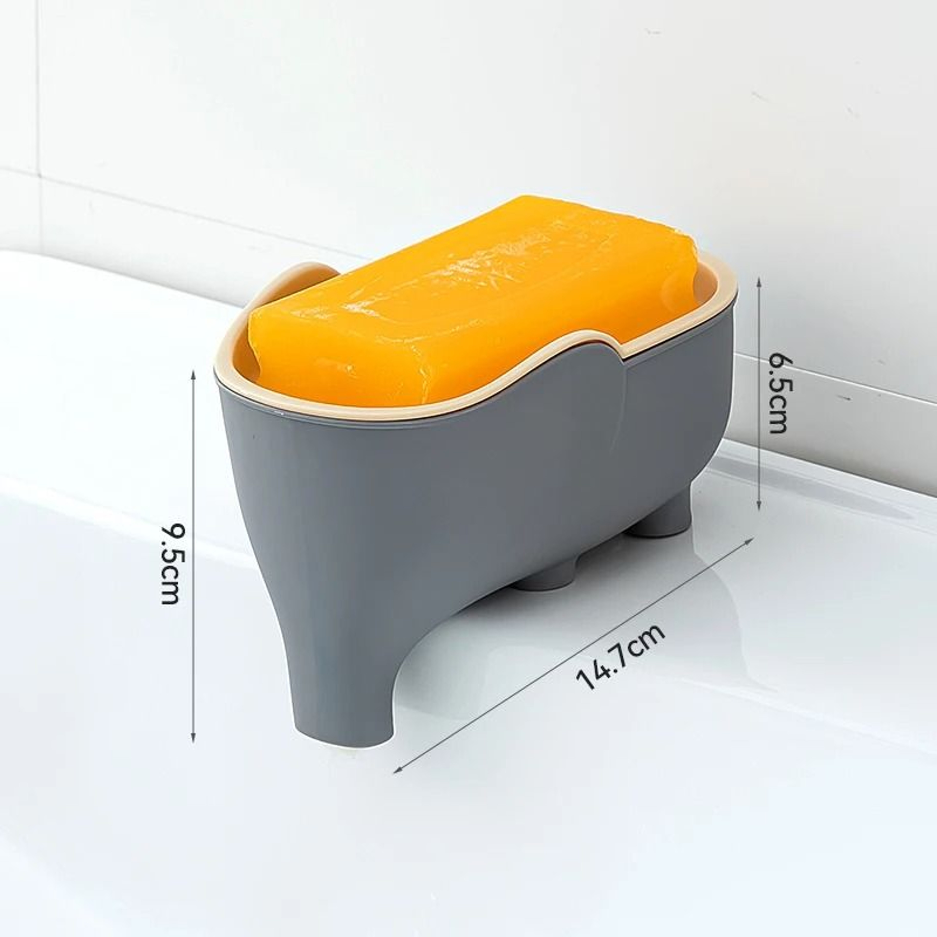 Elephant Shaped Double Layer Soap Box For Bathroom And Sink 5