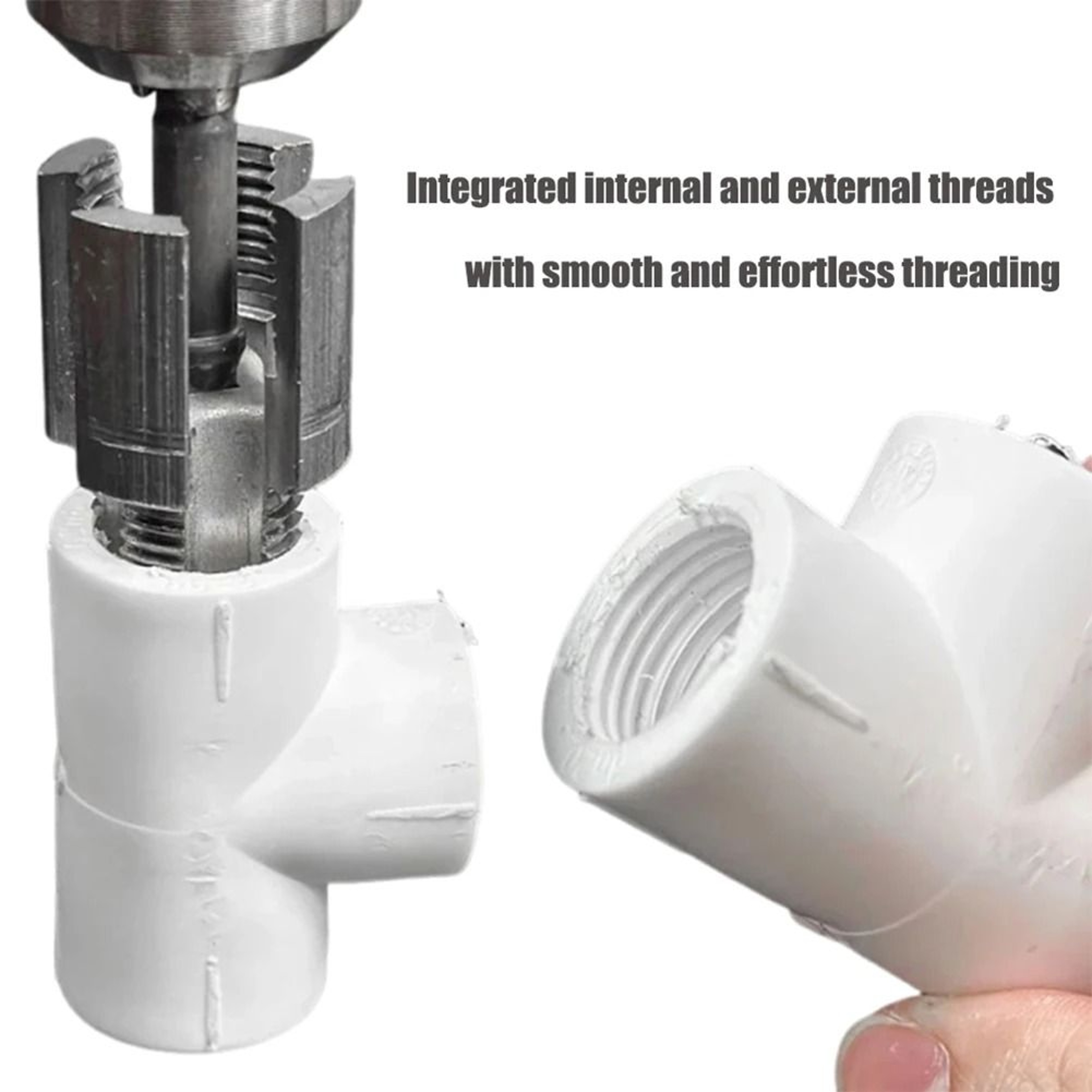 Universal Internal And External Pipe Threading Tool For Pipe Fittings And Plumbing Repairs 5