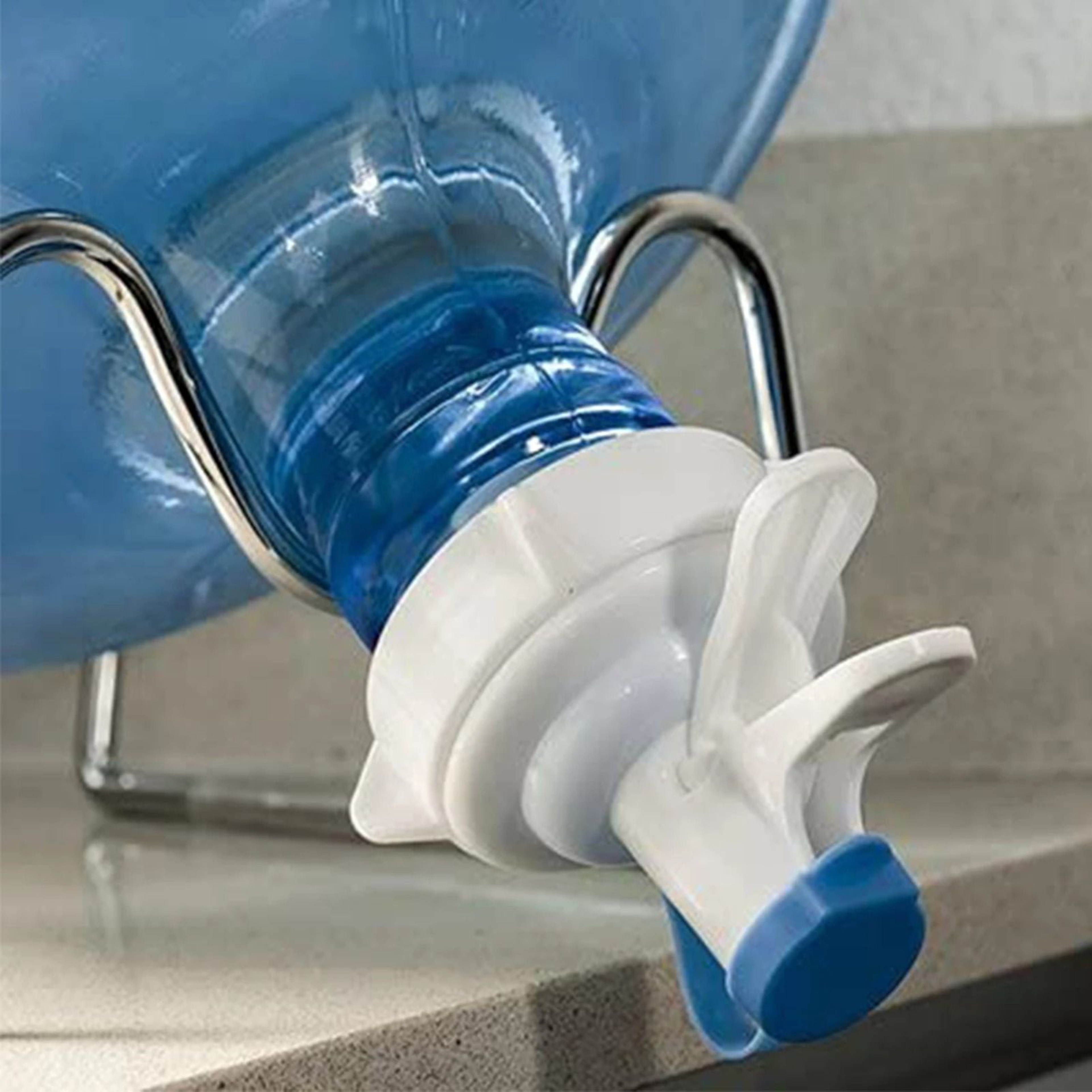 Reusable Plastic Spigot Faucet Water Dispenser Spout Bottle Cap For Office School Use 0