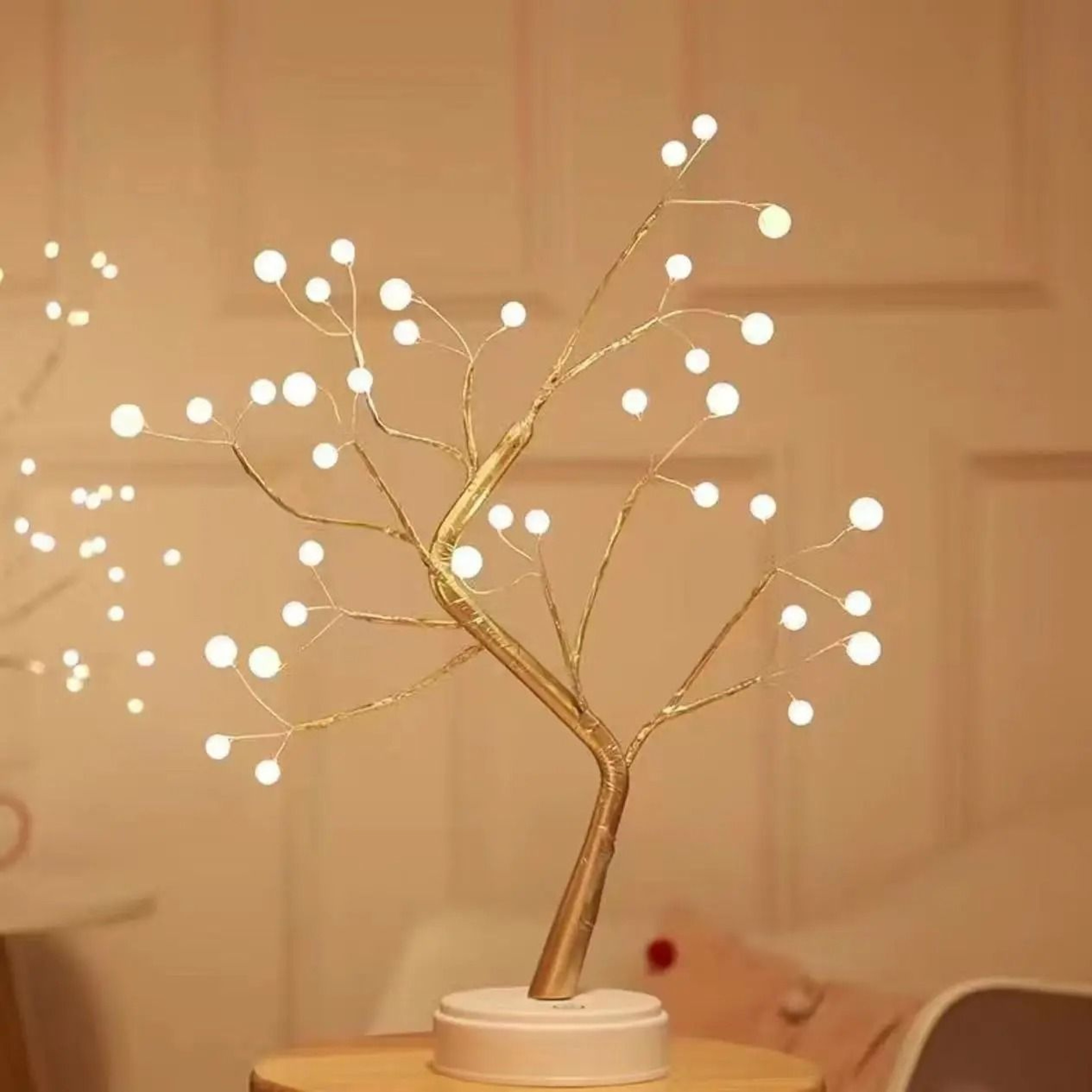 Bonsai Cherry Blossom Table Tree Night Light USB Or Battery Powered 8