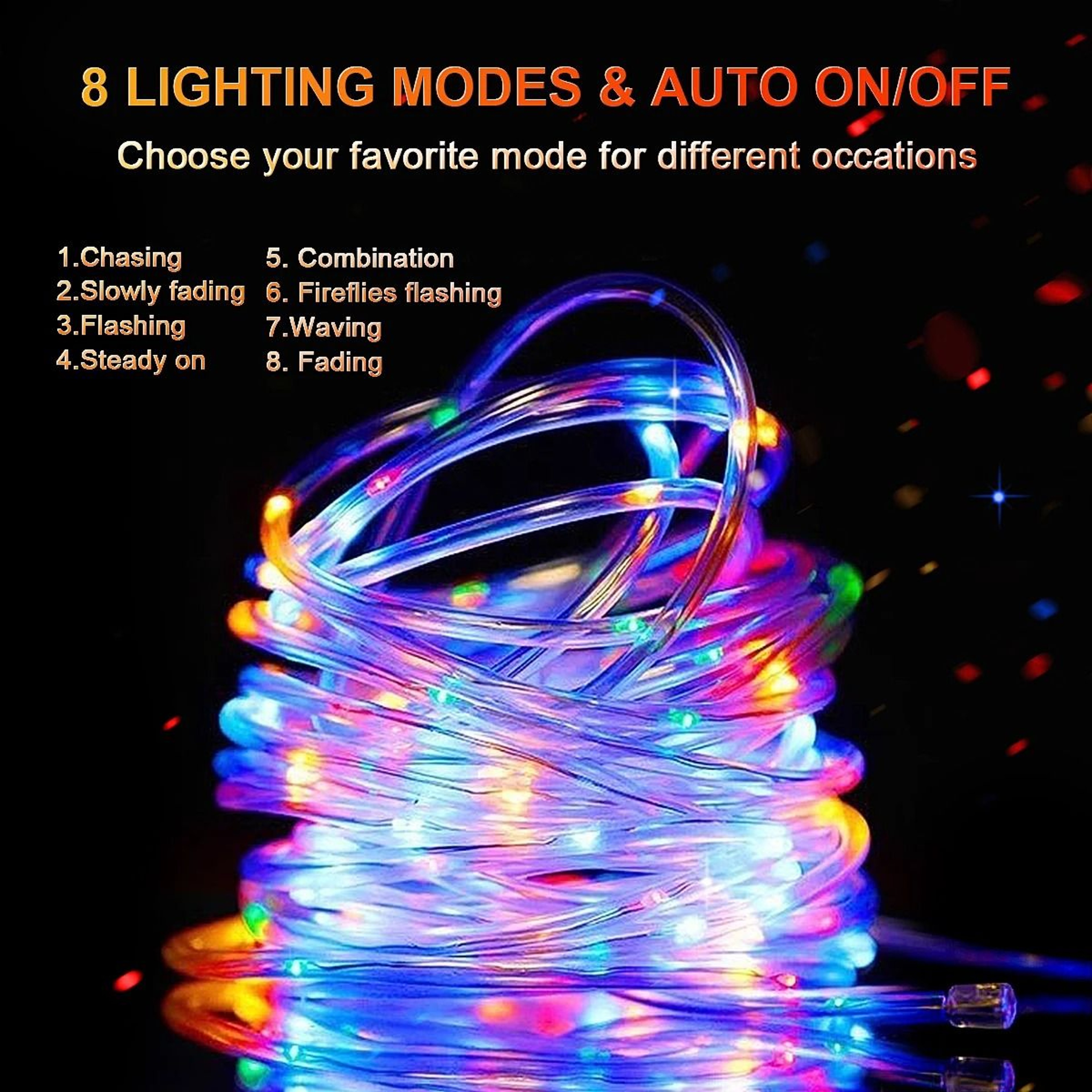 Solar Rope Light For Outdoor Garden And Holiday Decoration 4