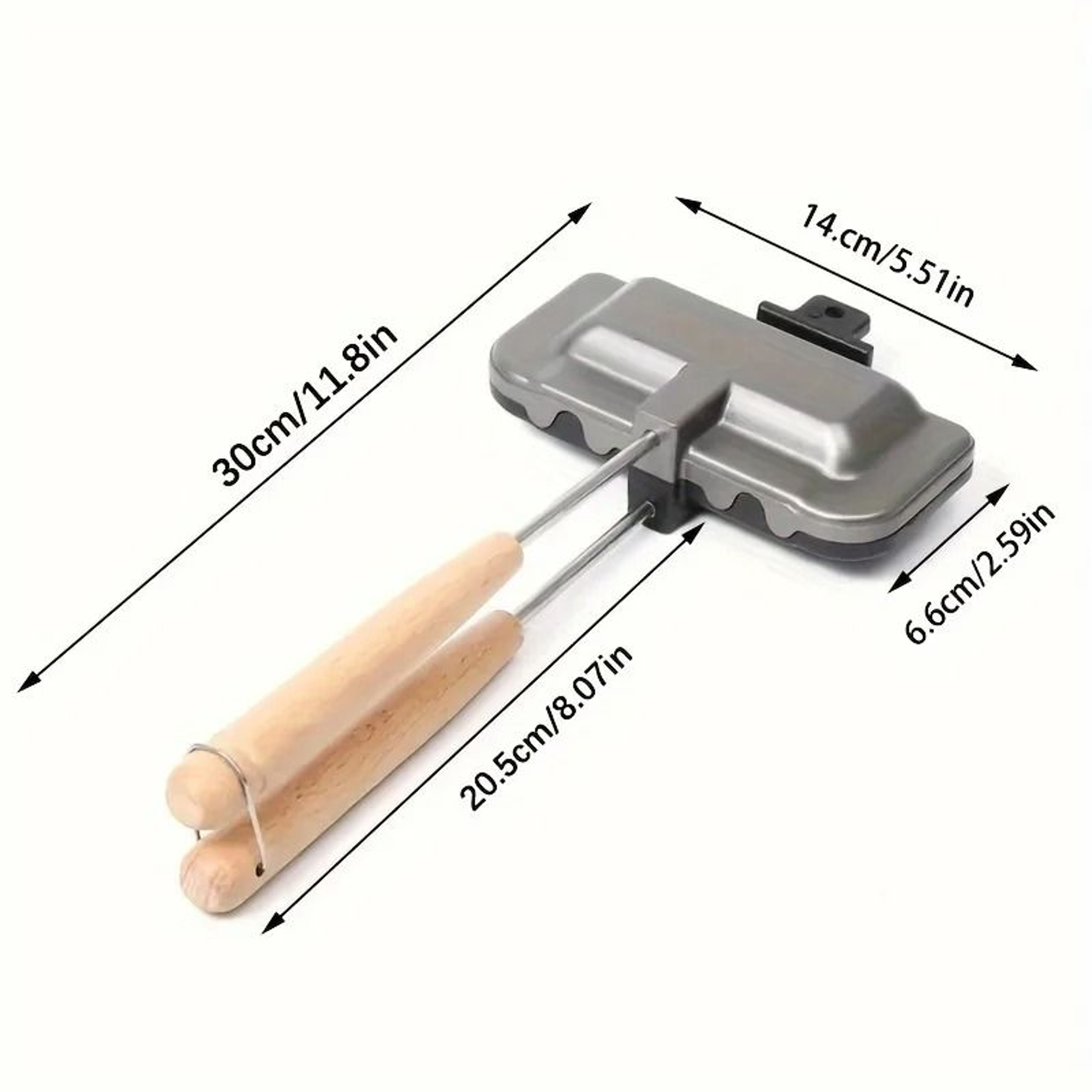 Rectangular DoubleSided Sandwich Baking Pan Aluminum Alloy NonStick 2