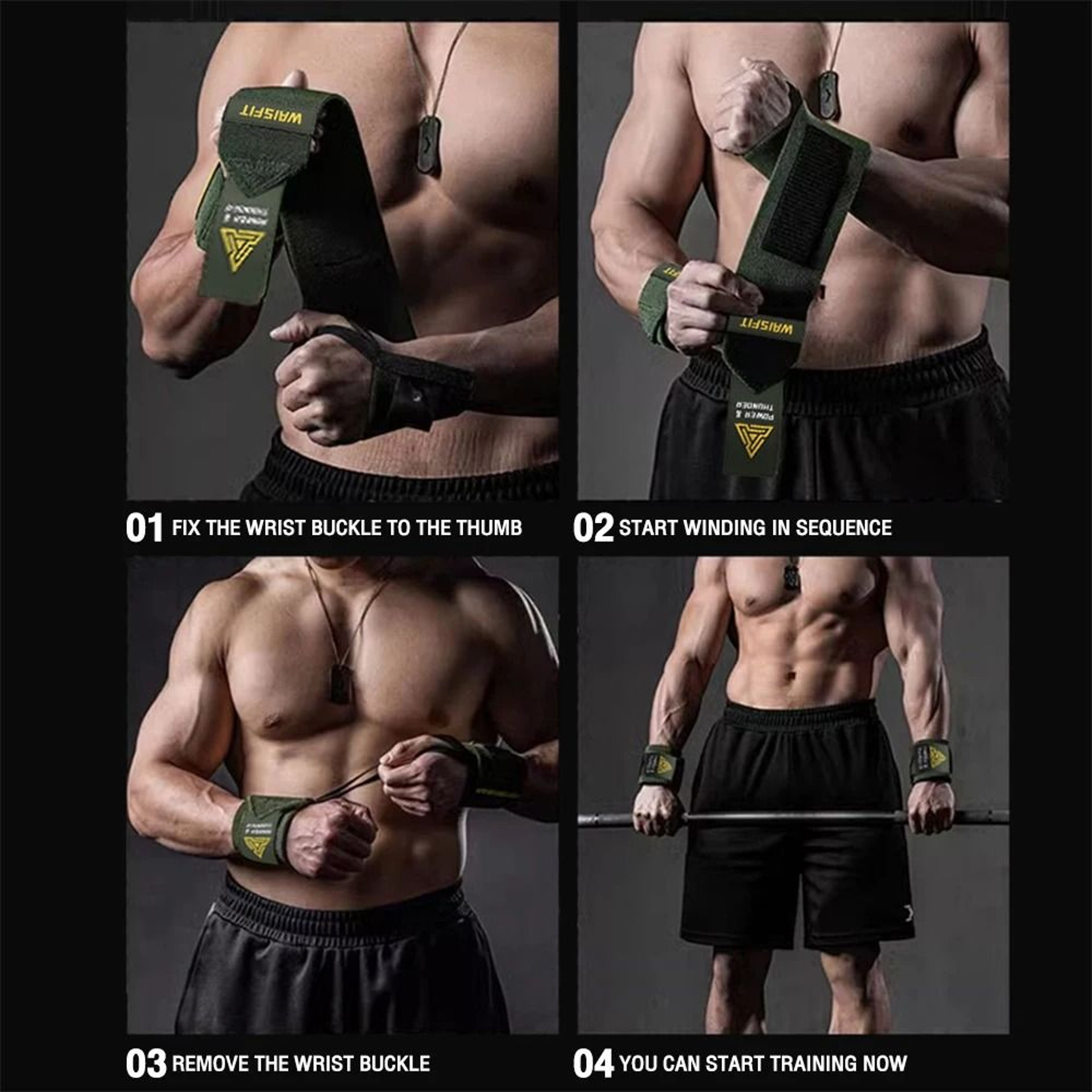 Premium Wrist Support Fitness Wristbands 0