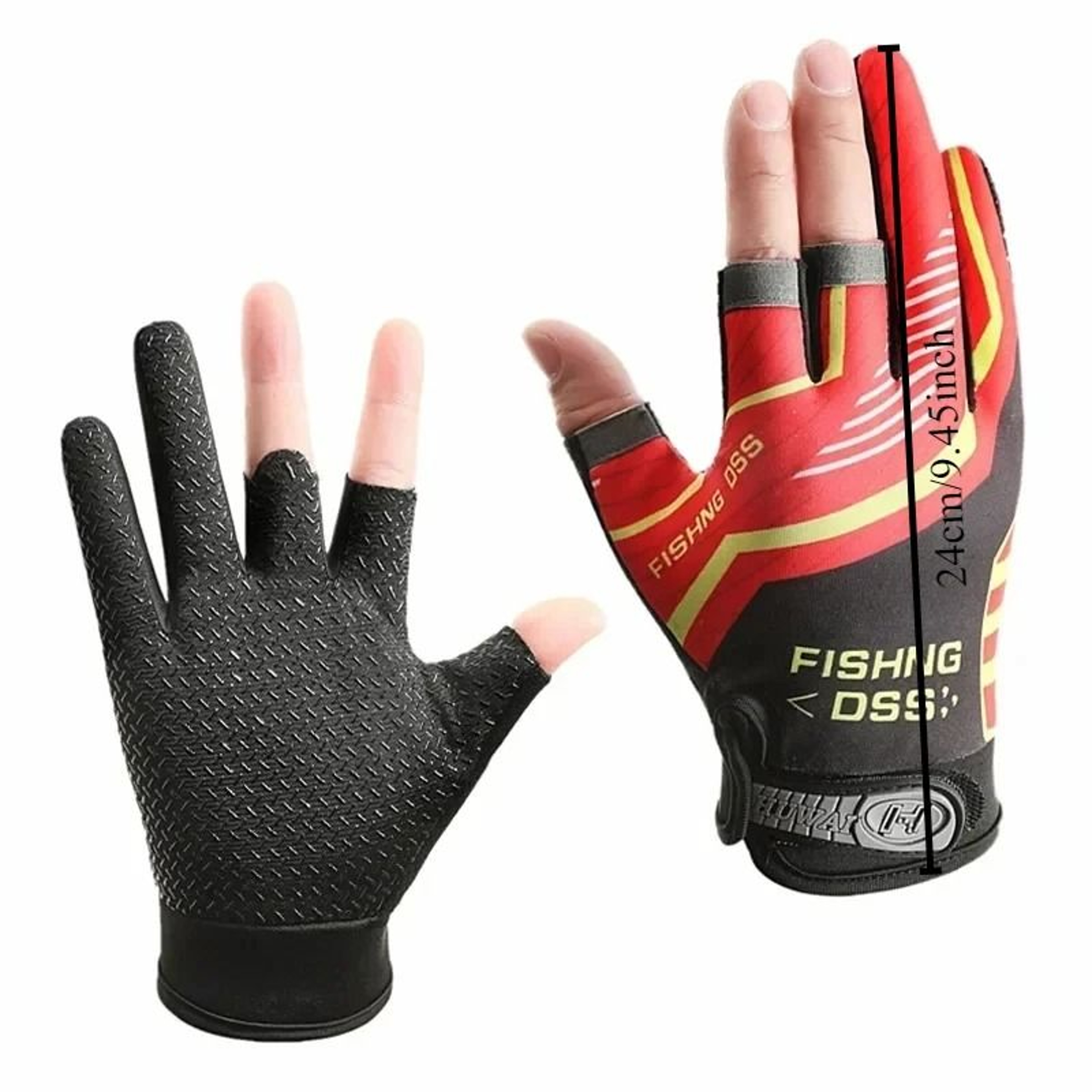 Breathable Anti Slip Fishing Gloves For Men Summer Fishing Outdoors 3