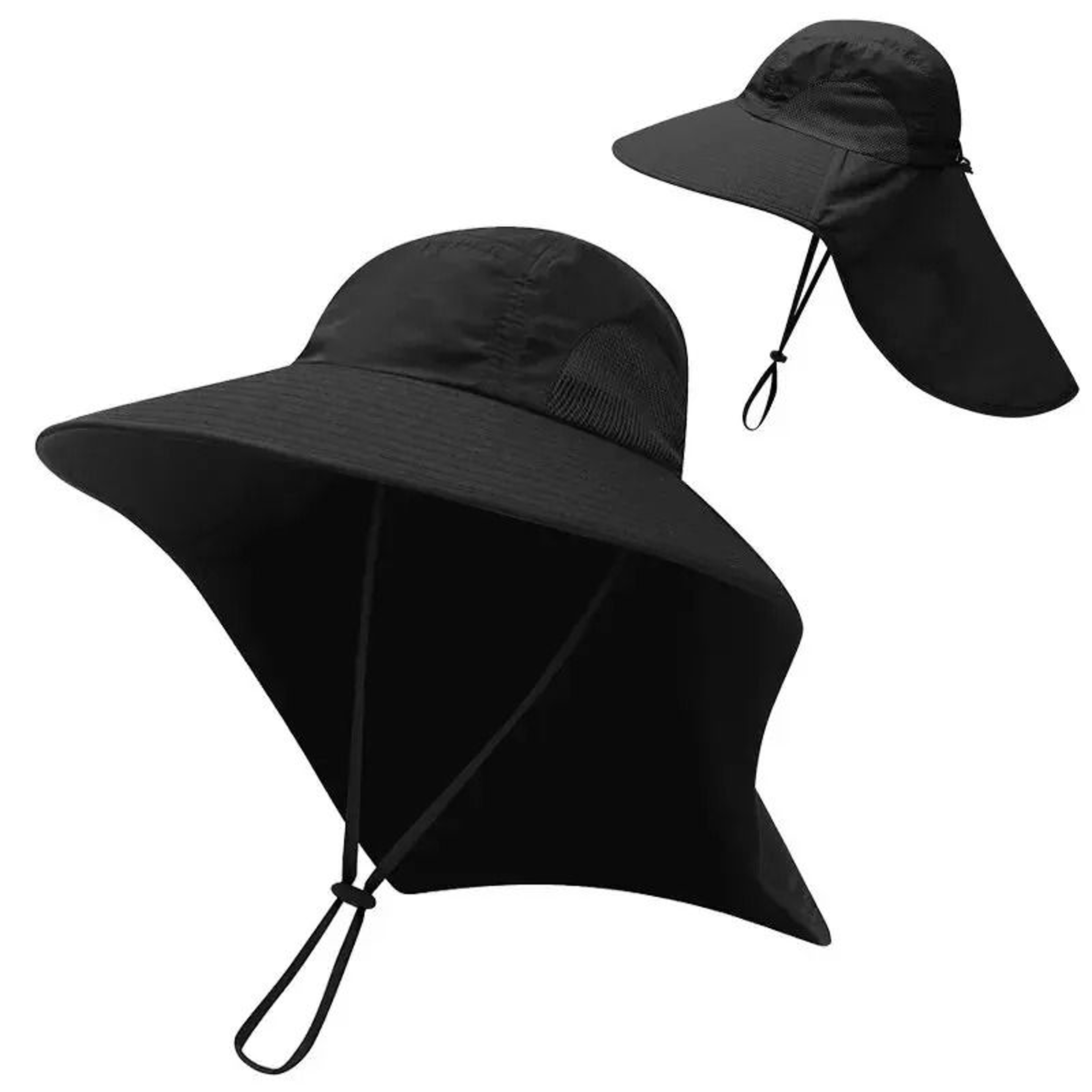 Wide Brim Sun Defender Hat With Cooling Neck Flap For Outdoor Protection 7