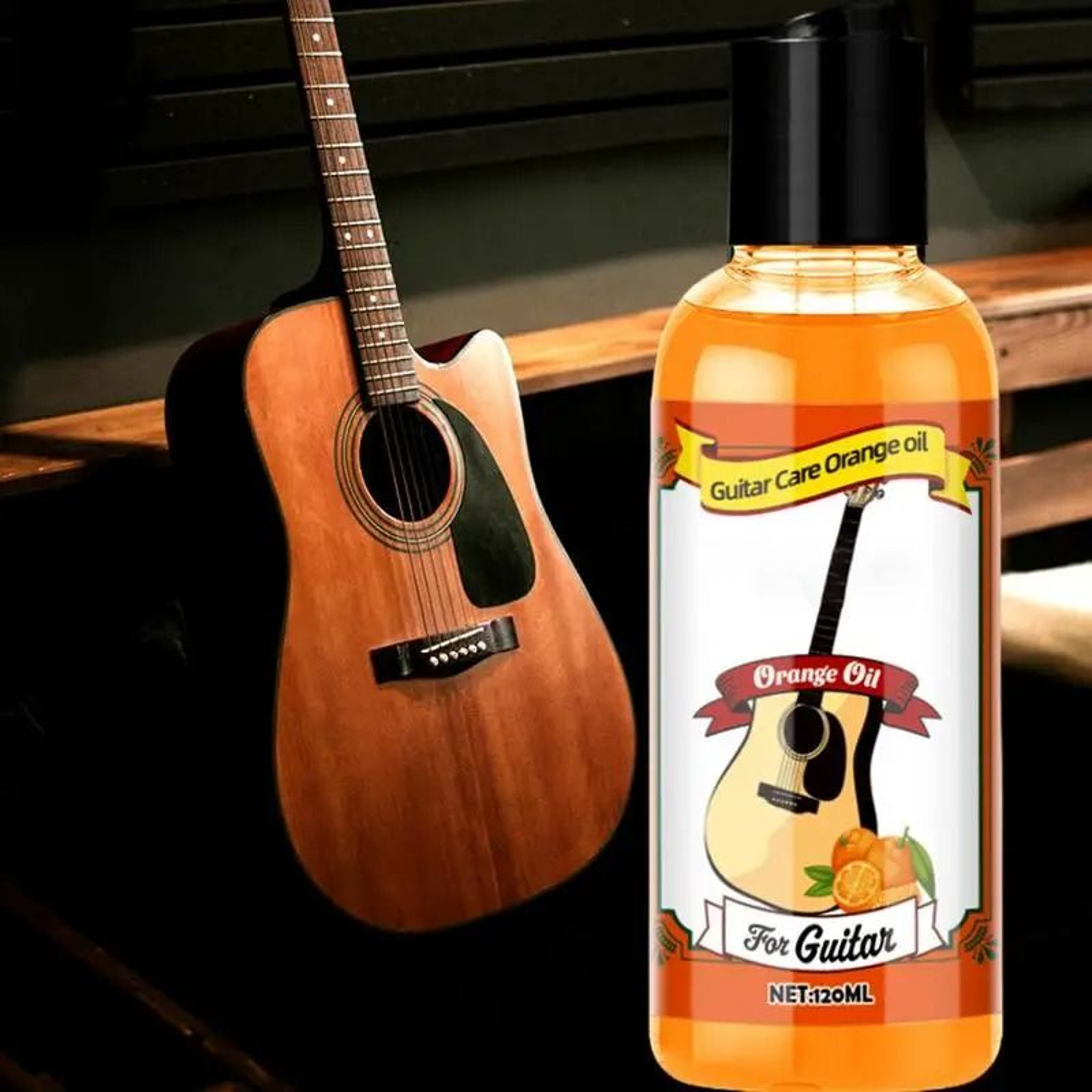 Guitar Care Oil Cleaner Kit With Polishing Cloth For Fretboard And Instrument Maintenance 1